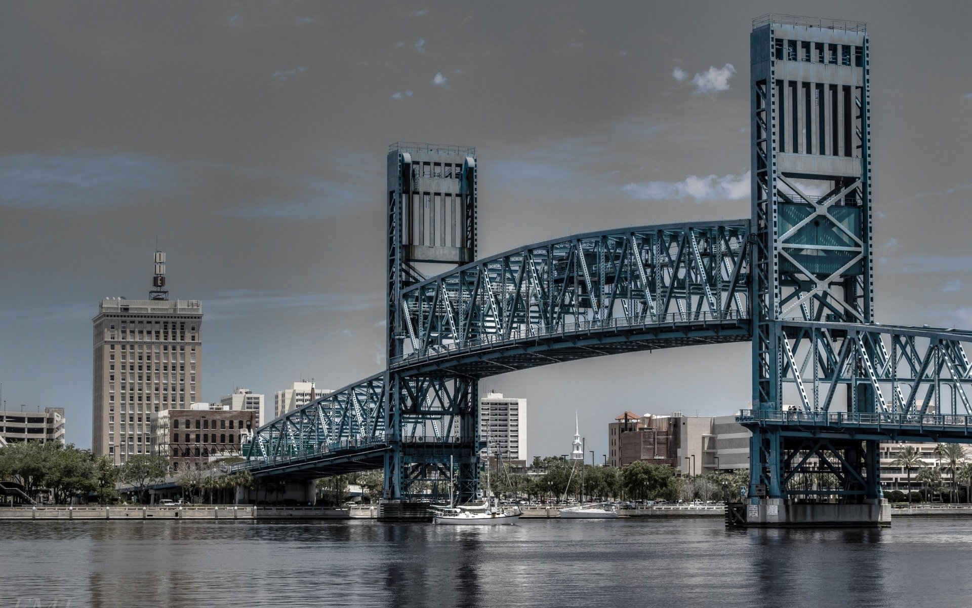 Обои река, мост, флорида, штат флорида, main street bridge, river, bridge, fl, florida разрешение 2560x1600 Загрузить