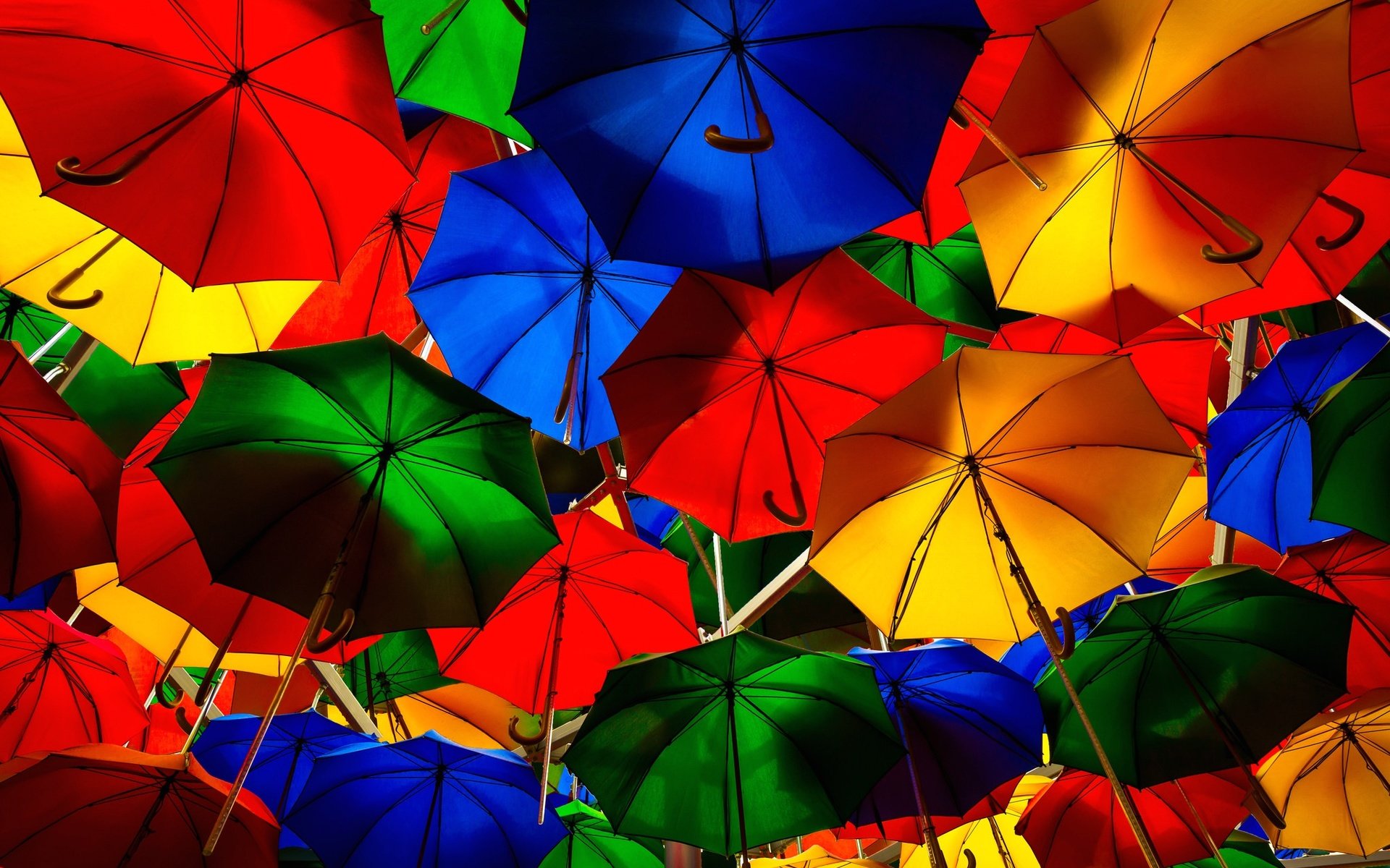 Обои разноцветные, краски, улица, зонт, зонтик, colorful, paint, street, umbrella разрешение 2048x1299 Загрузить