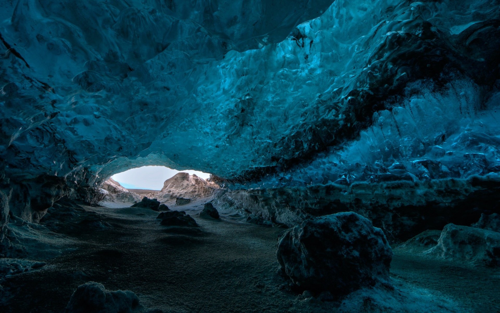 Обои лёд, камень, пещера, исландия, ледяная пещера, ice, stone, cave, iceland разрешение 3840x2160 Загрузить