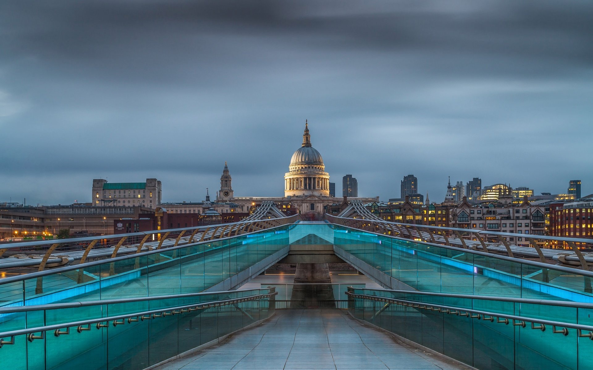 Обои мост, лондон, англия, мост тысячелетия, мост миллениум, bridge, london, england, millennium bridge, millenium bridge разрешение 2048x1365 Загрузить