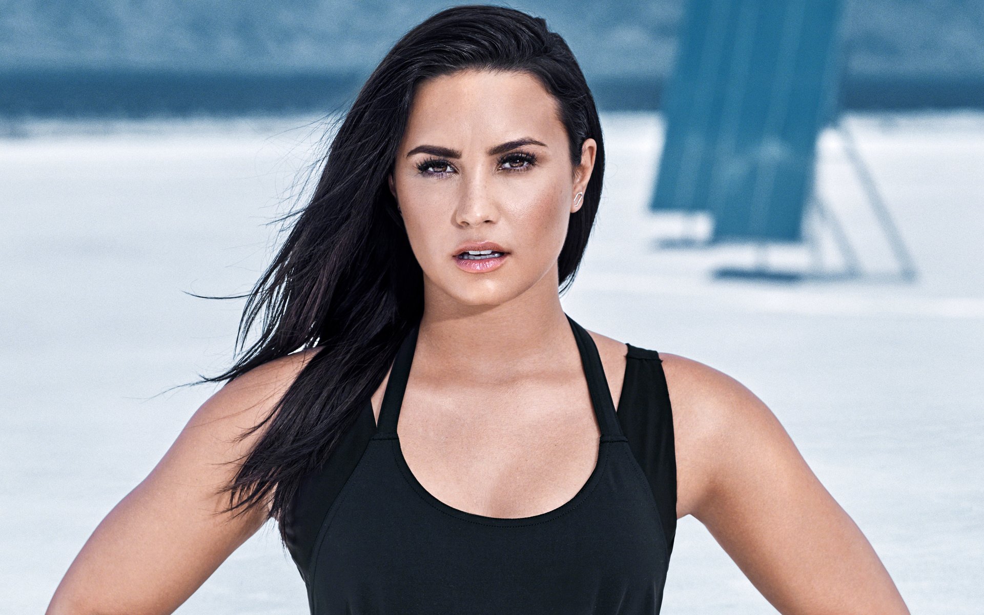 Обои брюнетка, взгляд, лицо, актриса, певица, деми ловато, brunette, look, face, actress, singer, demi lovato разрешение 5400x3037 Загрузить