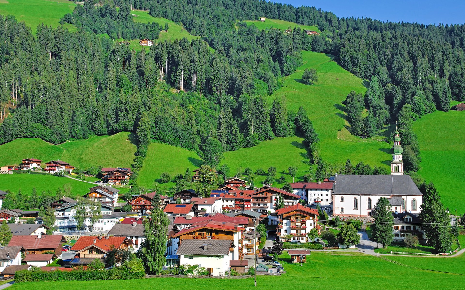 Обои город, германия, оберау, the city, germany, oberau разрешение 3840x2400 Загрузить