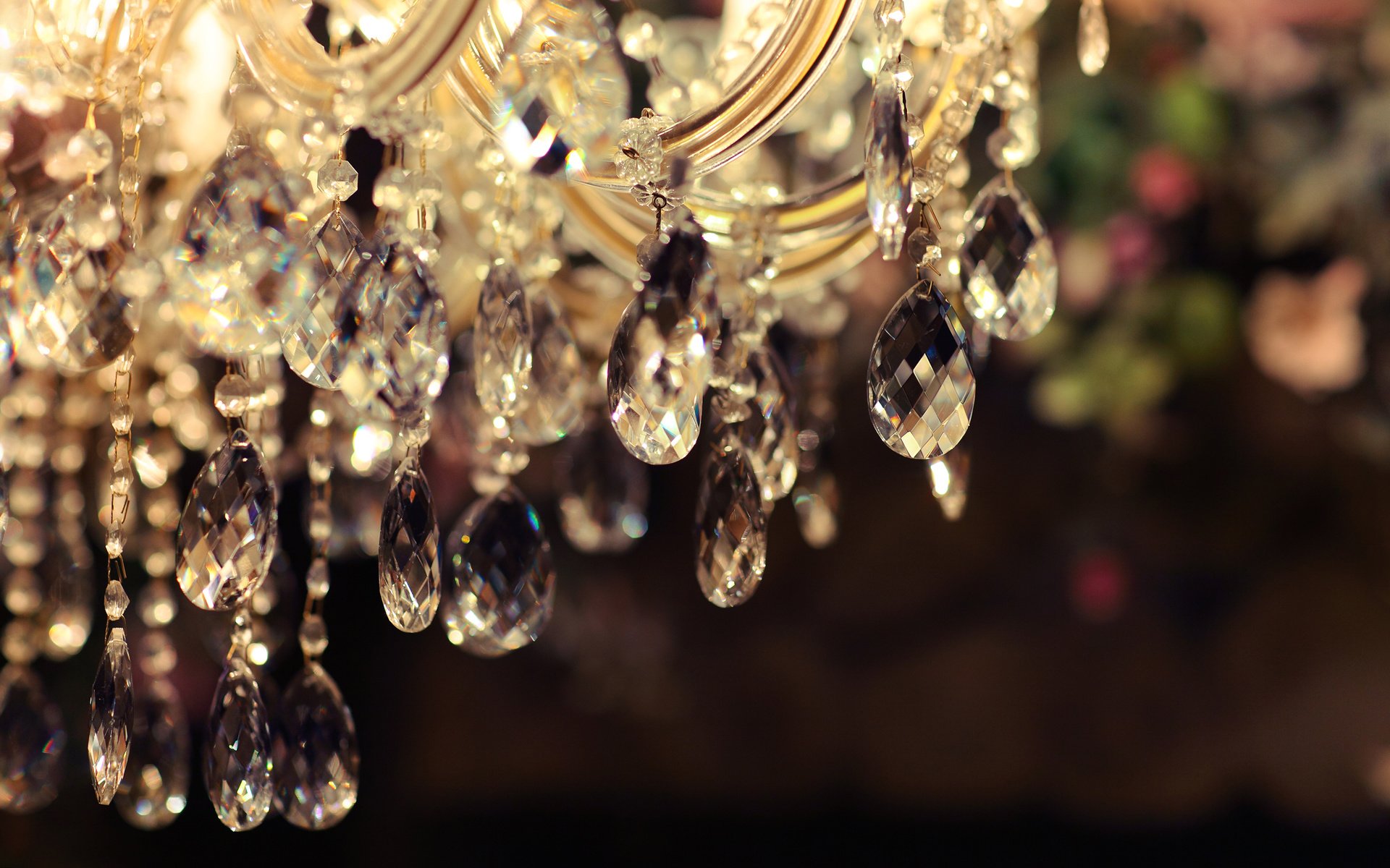 Обои люстра, хрусталь, подвески, chandelier, crystal, suspension разрешение 2880x1800 Загрузить