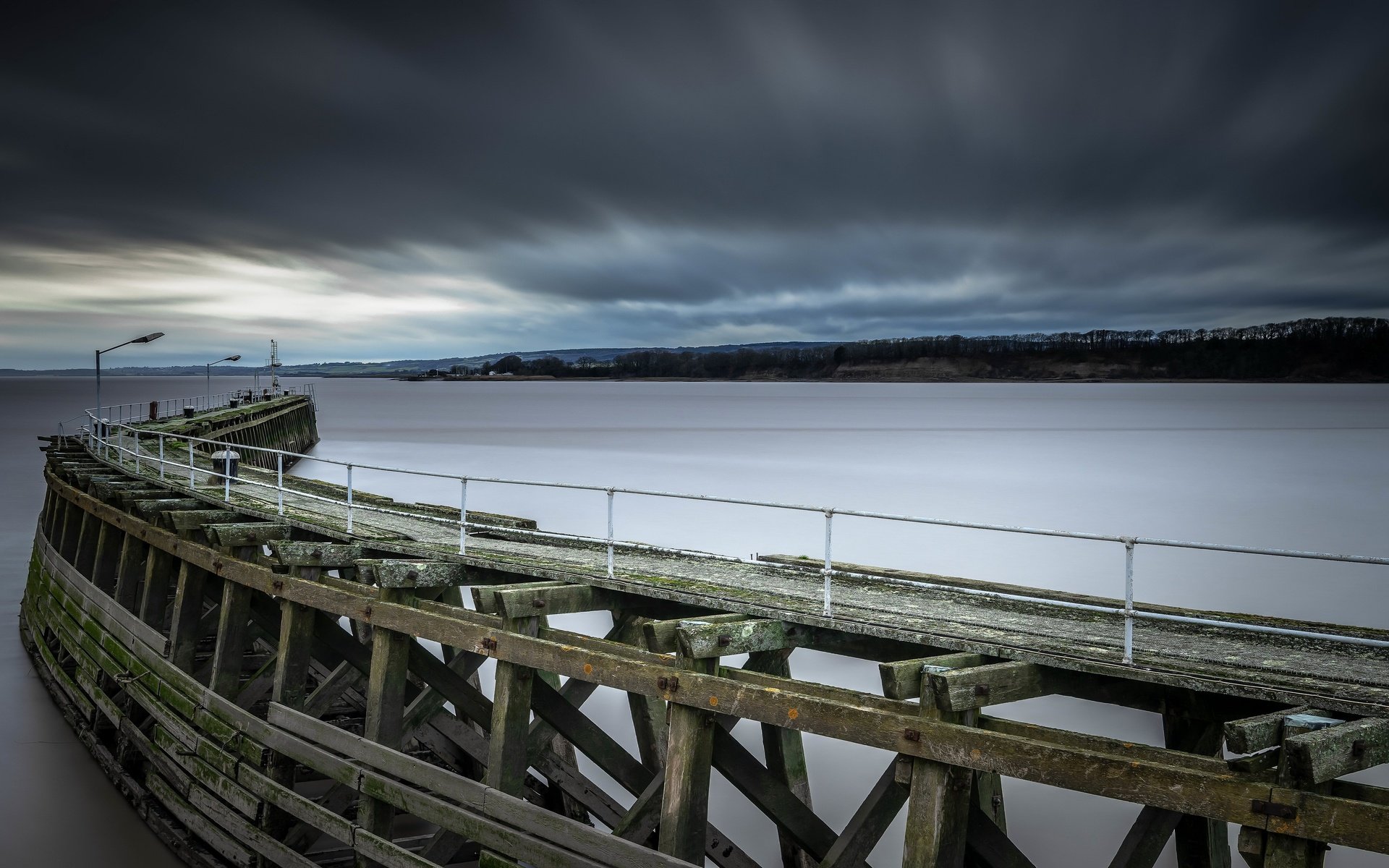 Обои берег, мост, shore, bridge разрешение 3840x2160 Загрузить