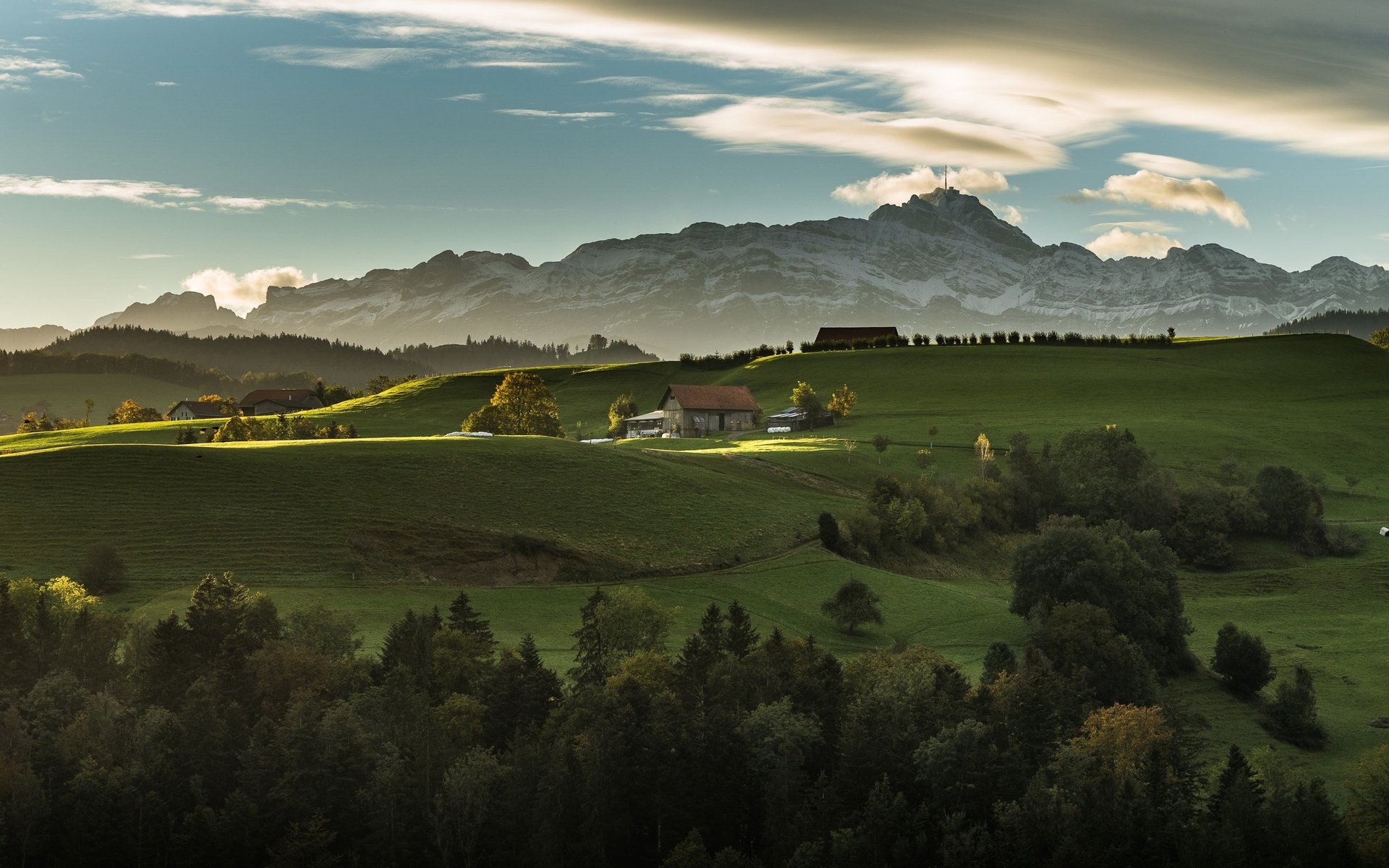 Обои небо, утро, долина, the sky, morning, valley разрешение 2981x1677 Загрузить