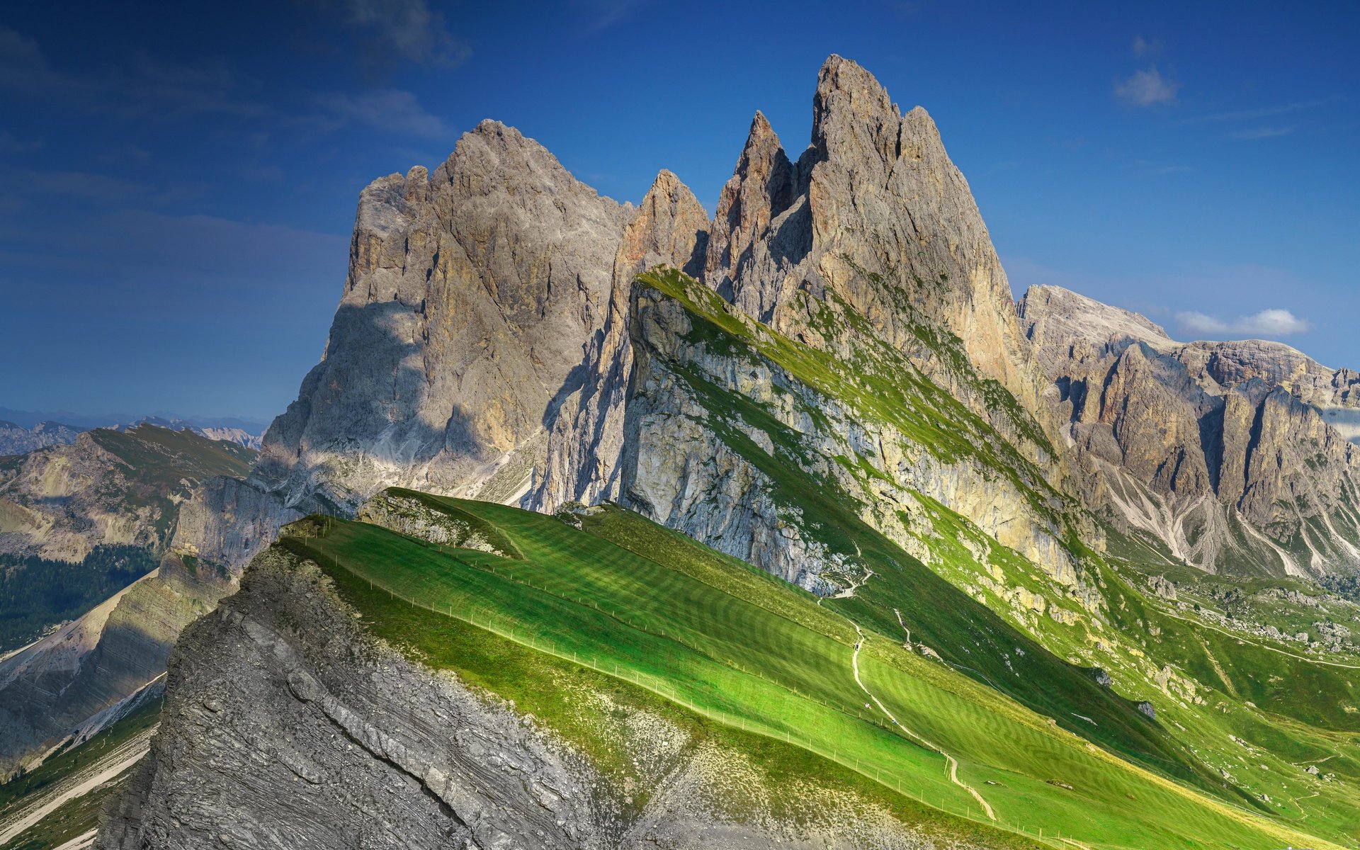Обои горы, скалы, склон, италия, альпы, вершина, mountains, rocks, slope, italy, alps, top разрешение 5120x3415 Загрузить