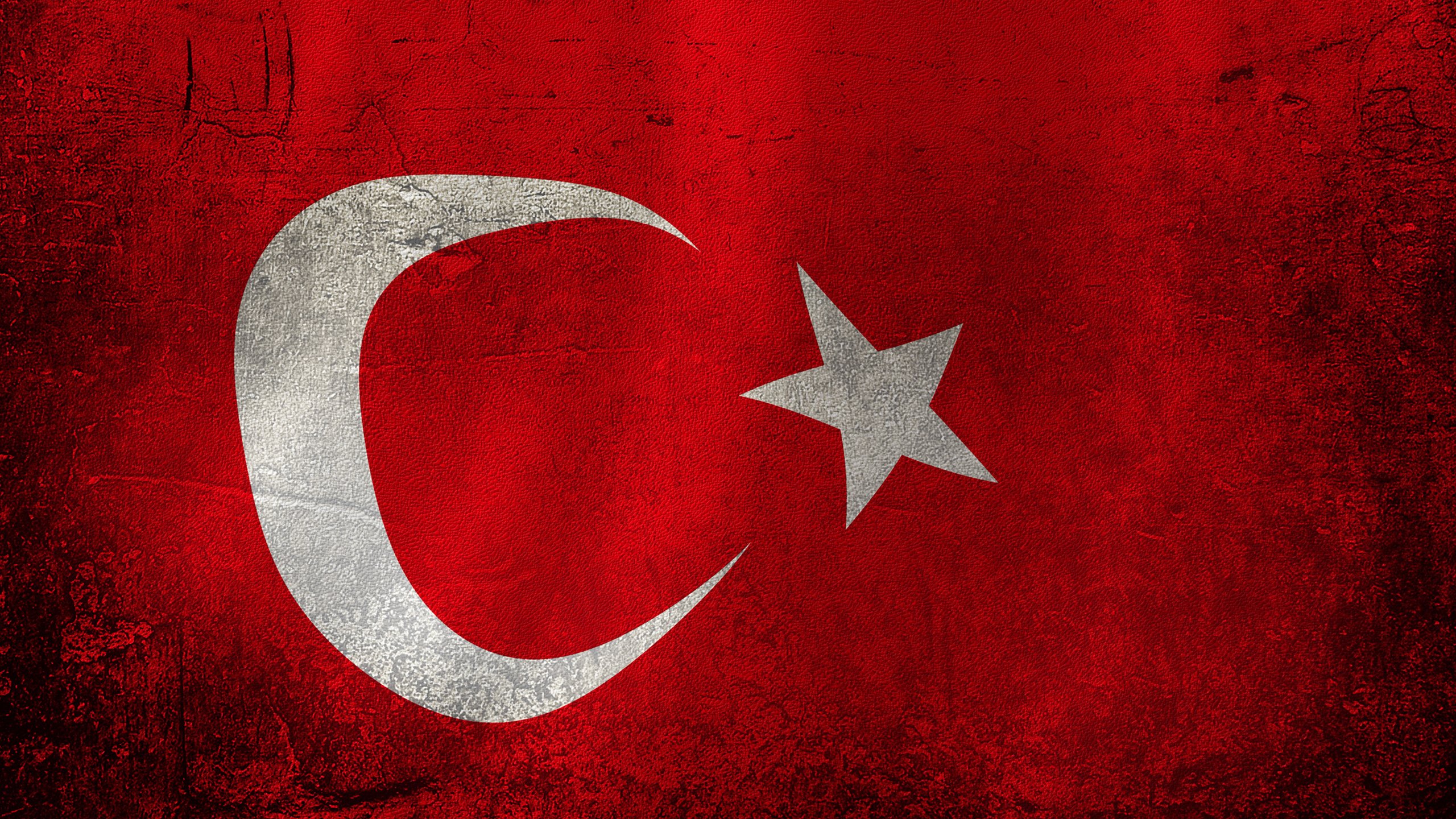 Обои красный, флаг, турция, red, flag, turkey разрешение 2560x1600 Загрузить