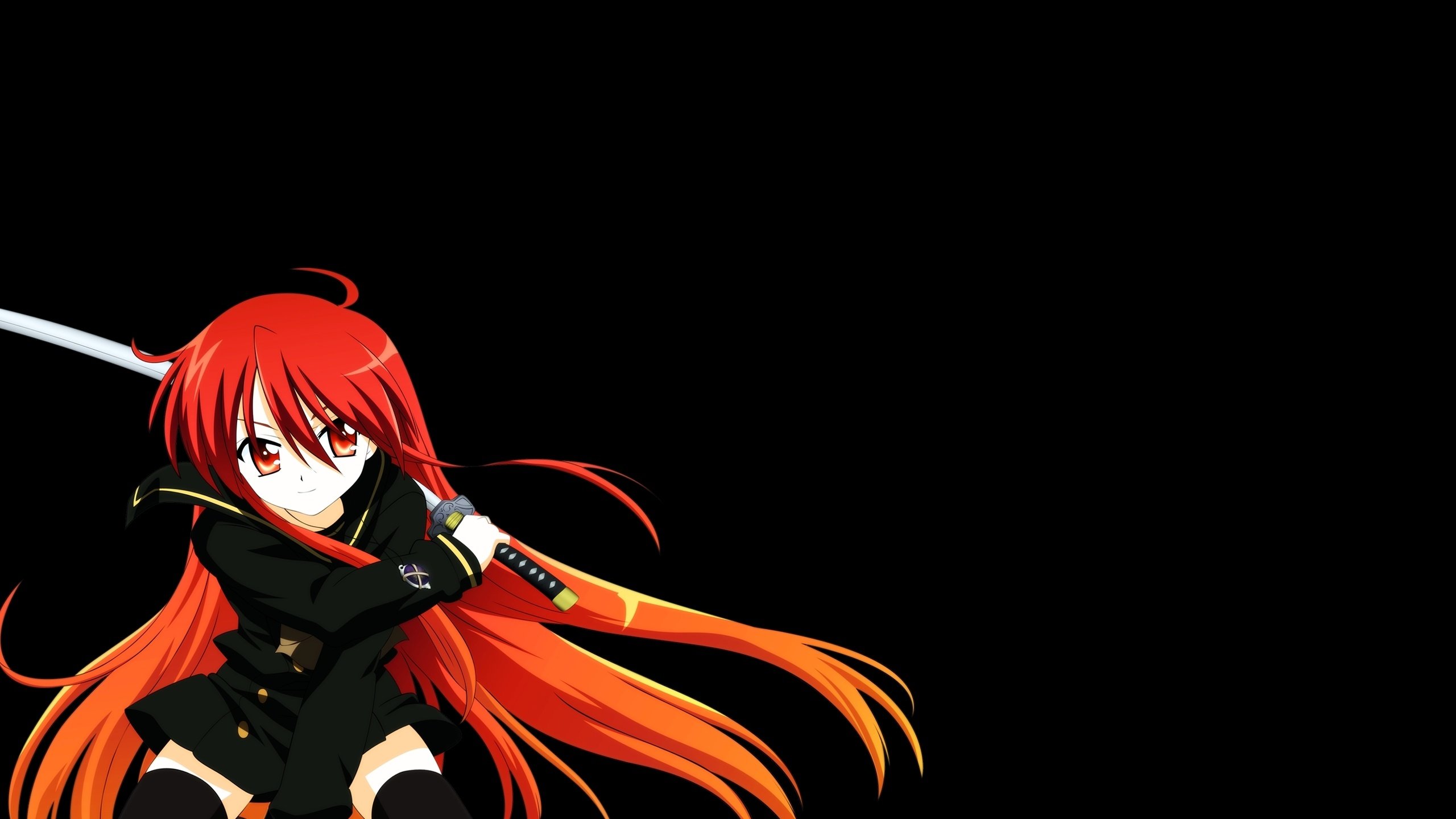 Обои меч, shakugan no shana, shana, блака, sword, black разрешение 2560x1600 Загрузить