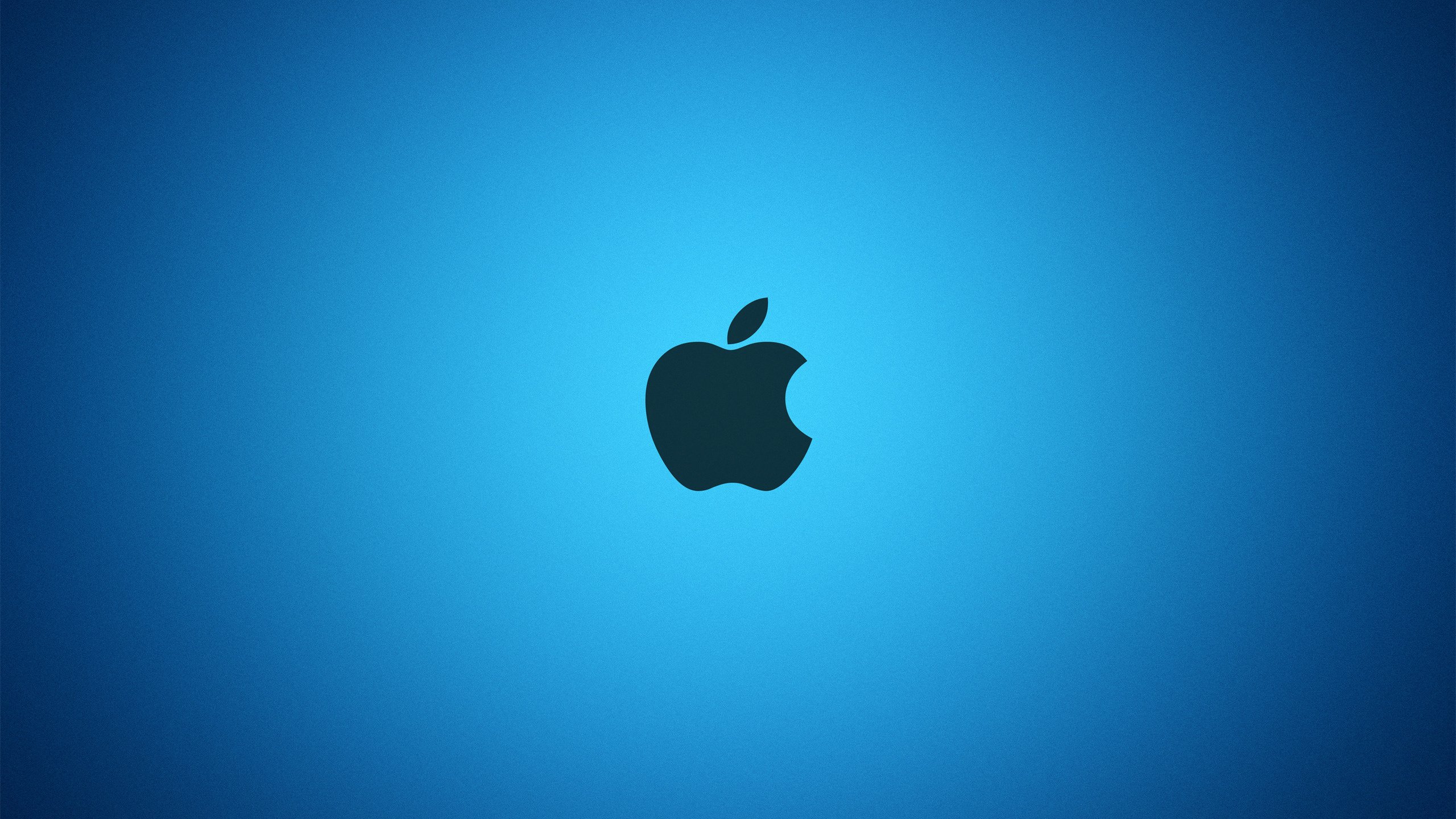 Обои яблоко, голубая, эппл, apple, blue разрешение 2560x1600 Загрузить