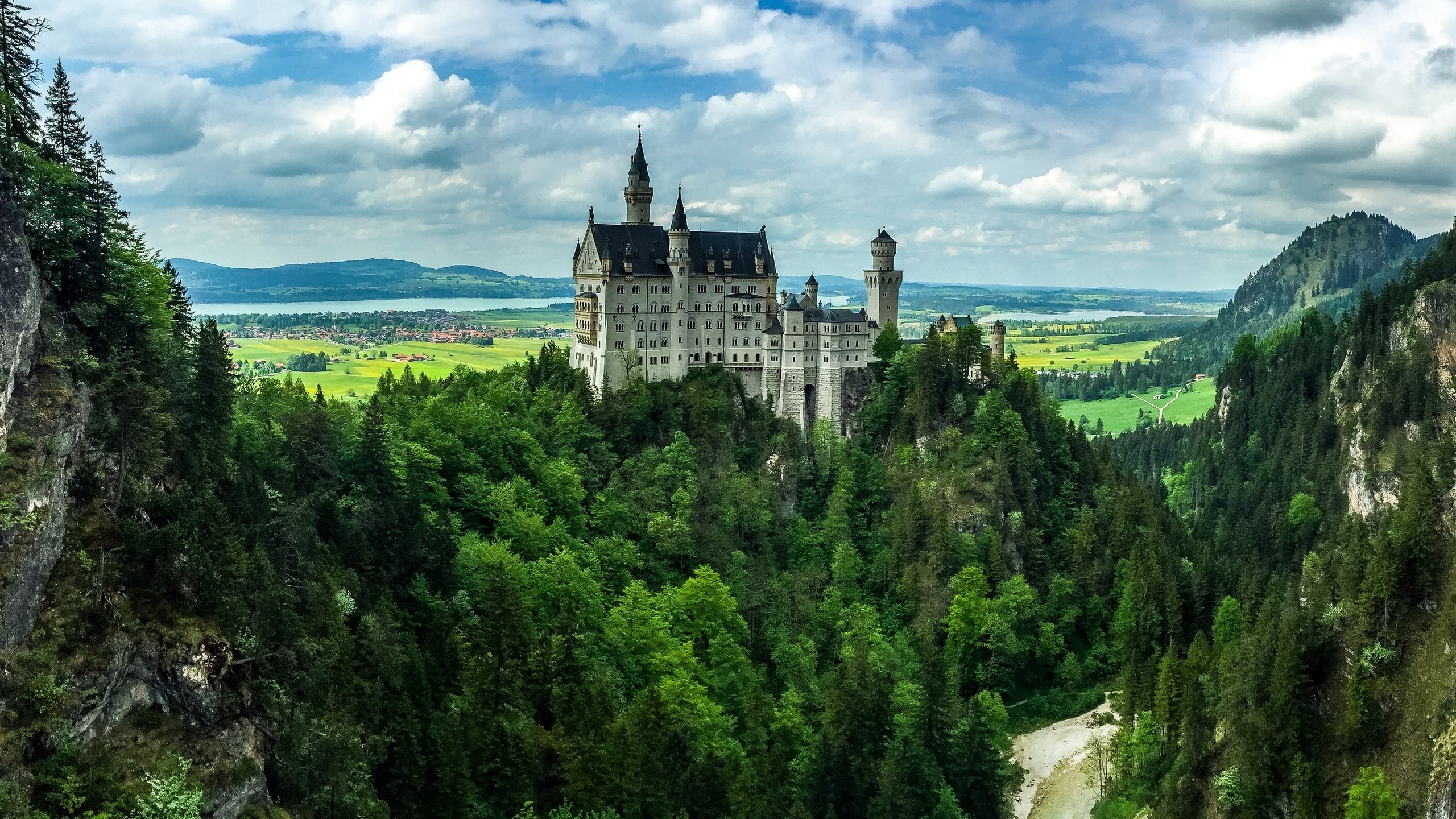 Обои германия, бавария, замок нойшванштайн, баварии, germany, bayern, neuschwanstein castle, bavaria разрешение 2880x2007 Загрузить