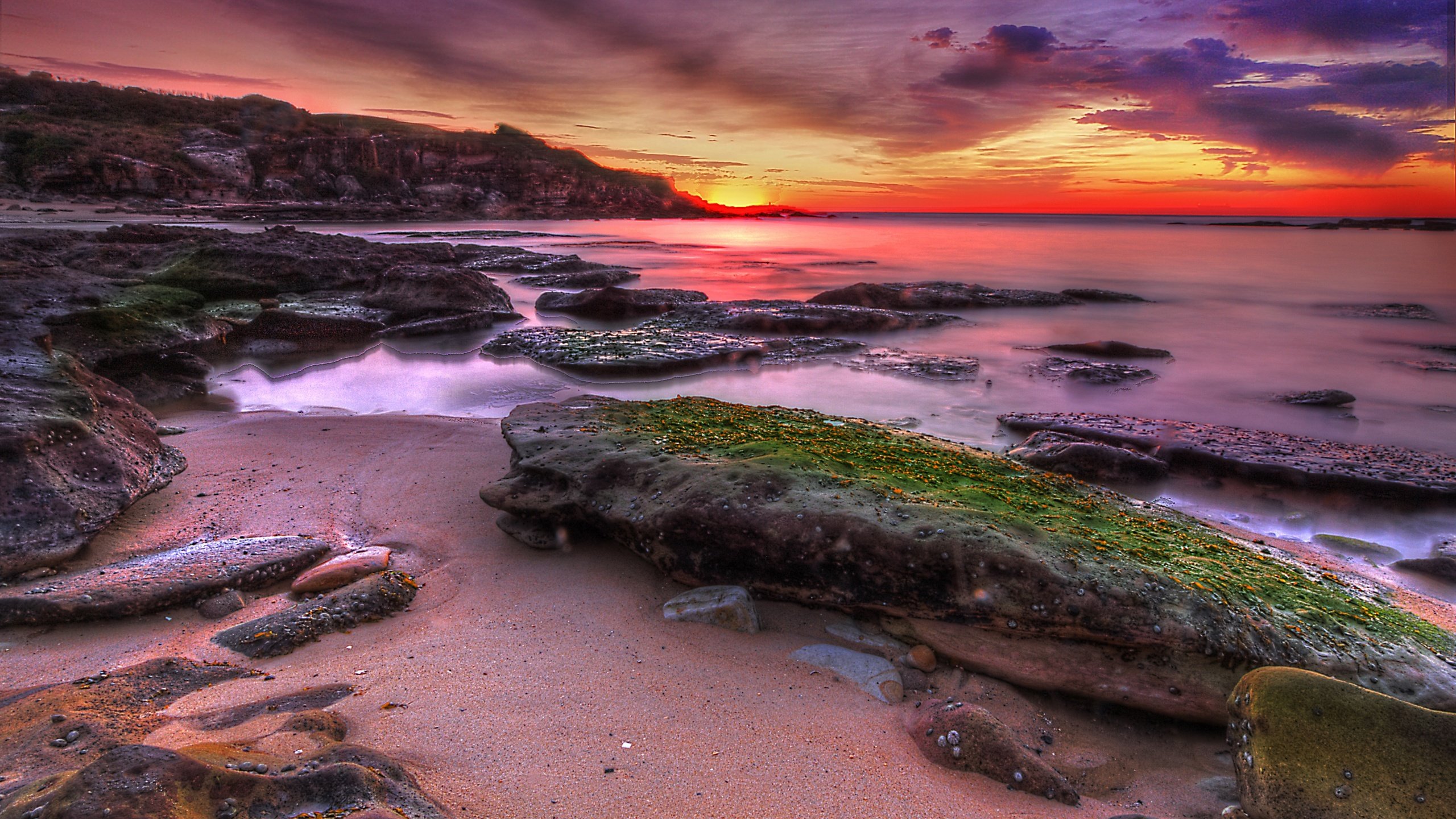 Обои скалы, камни, берег, закат, пейзаж, море, rocks, stones, shore, sunset, landscape, sea разрешение 2880x1918 Загрузить