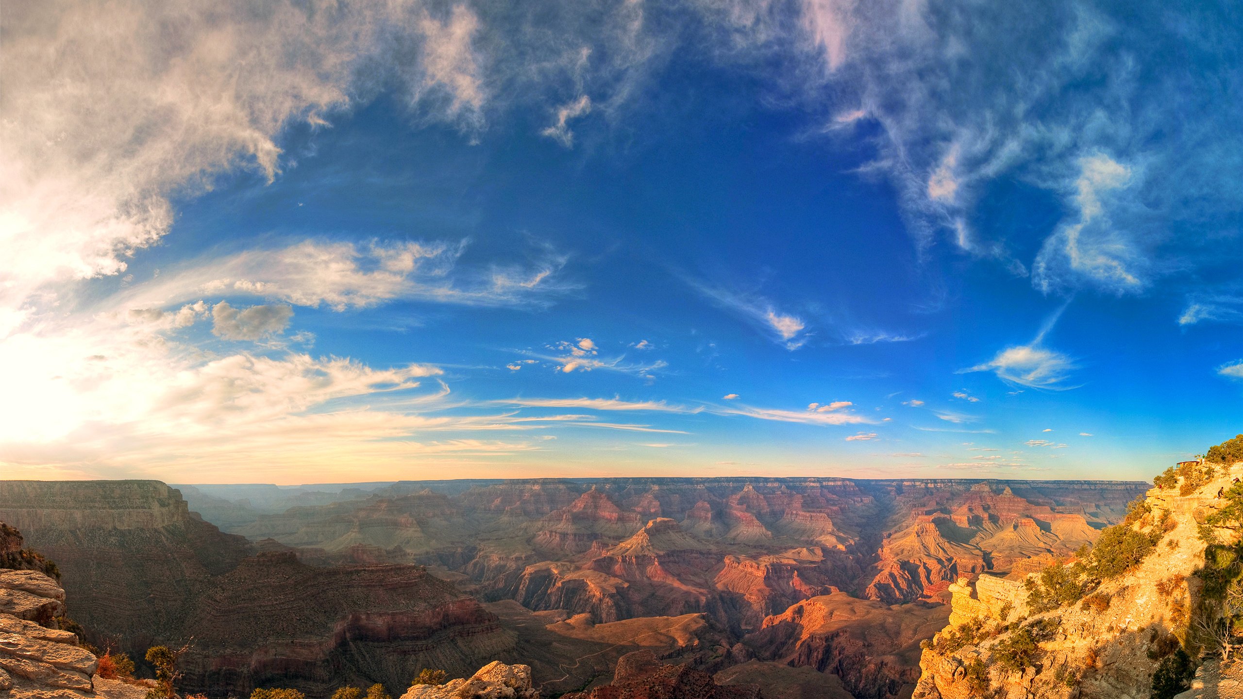 Обои облака, скалы, пейзаж, каньон, grand canyon, clouds, rocks, landscape, canyon разрешение 2560x1600 Загрузить