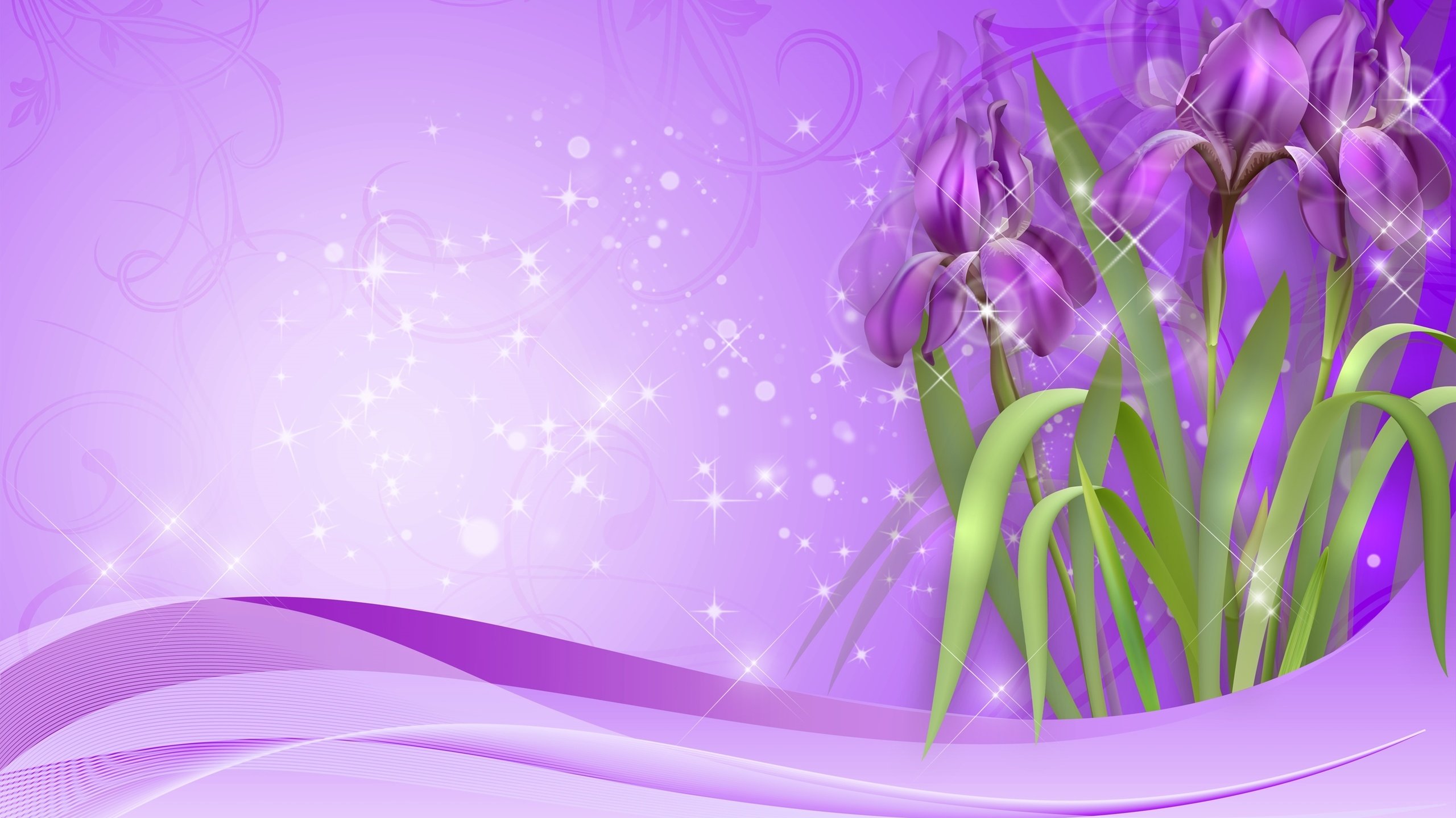Обои цветы, рисунок, фиолетовые, ирисы, flowers, figure, purple, irises разрешение 3000x1900 Загрузить