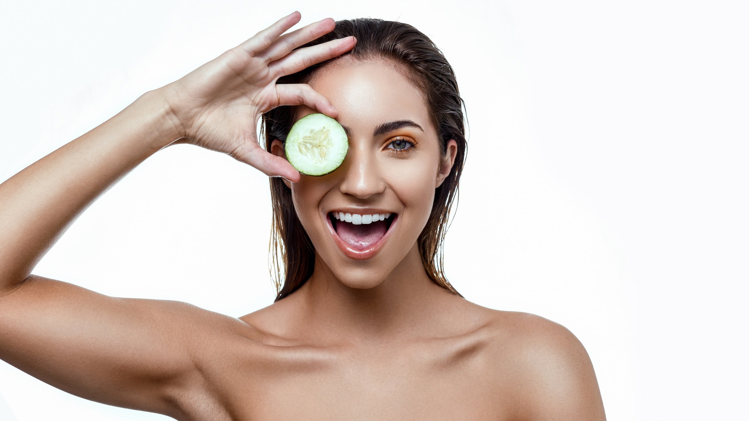 Обои модель, лицо, огурец, анна, model, face, cucumber, anna разрешение 7127x4514 Загрузить