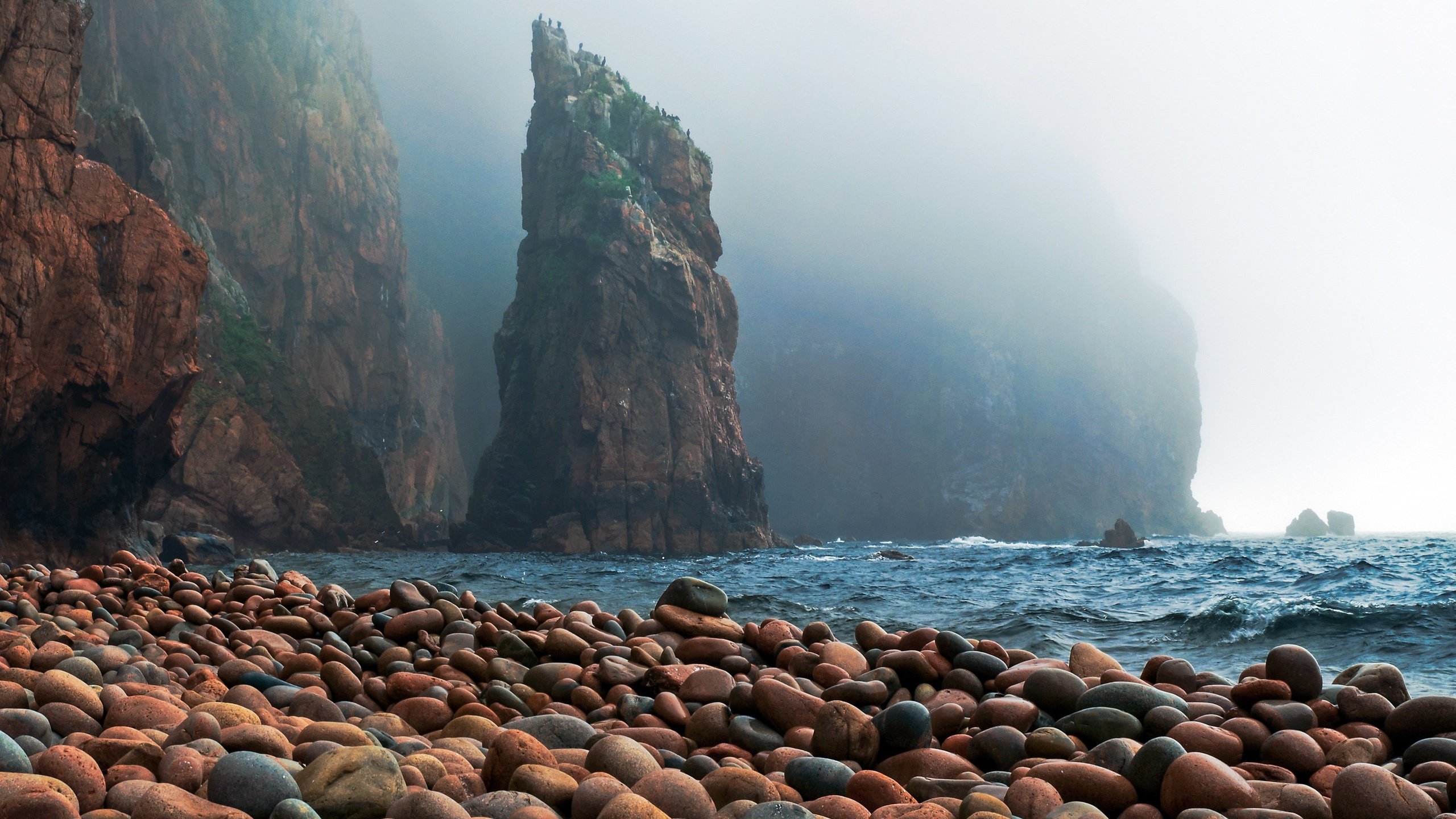 Обои скалы, камни, берег, море, океан, rocks, stones, shore, sea, the ocean разрешение 3000x1978 Загрузить