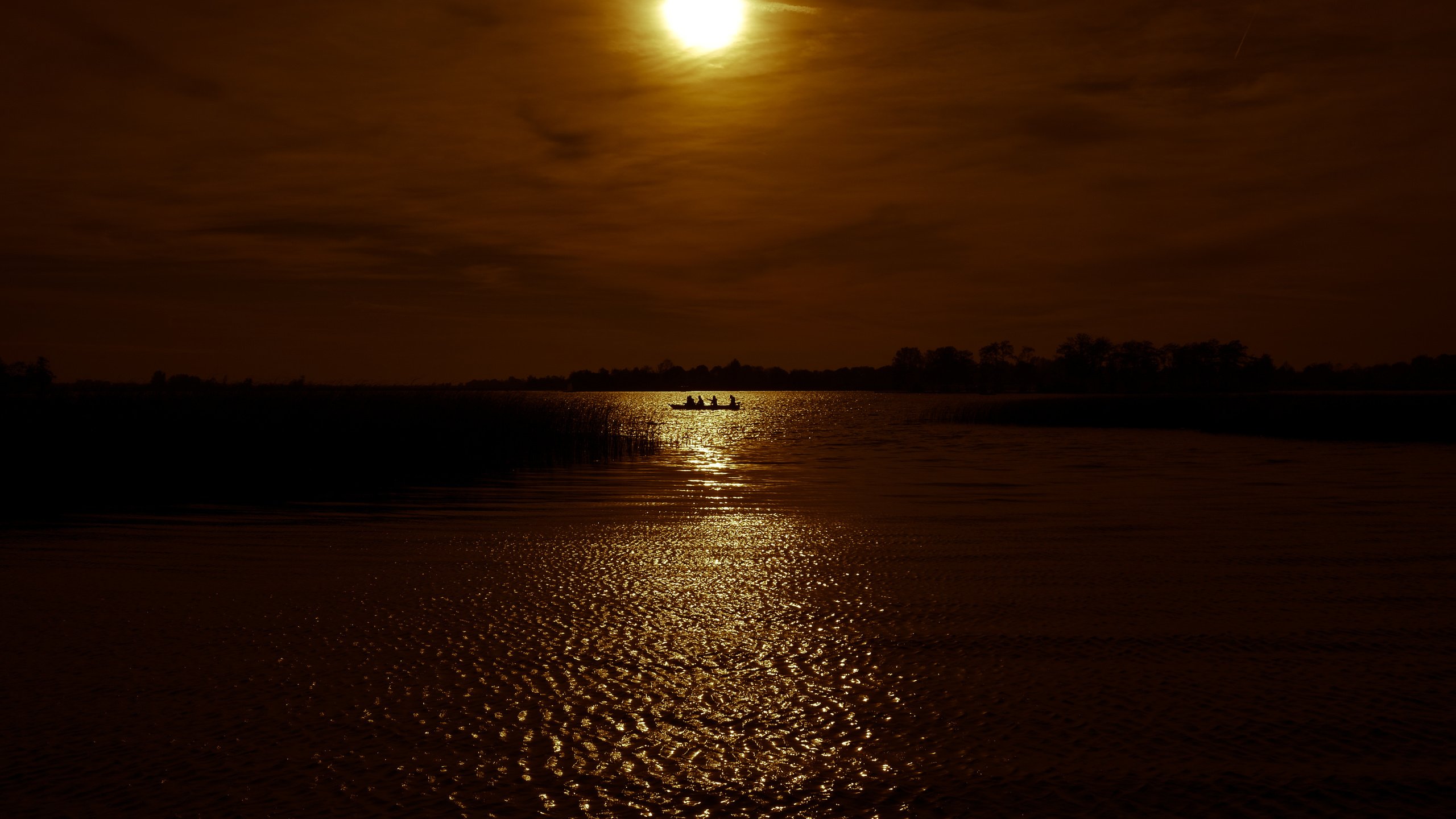 Обои небо, озеро, закат, пейзаж, горизонт, the sky, lake, sunset, landscape, horizon разрешение 4896x3264 Загрузить