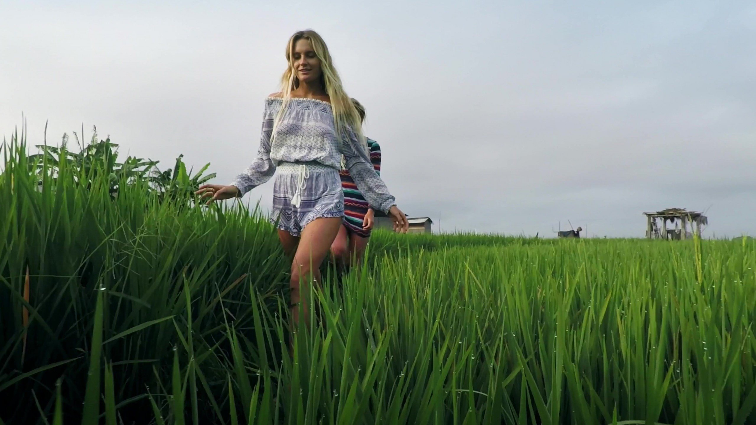 Обои трава, природа, настроение, фон, девушки, grass, nature, mood, background, girls разрешение 2560x1600 Загрузить