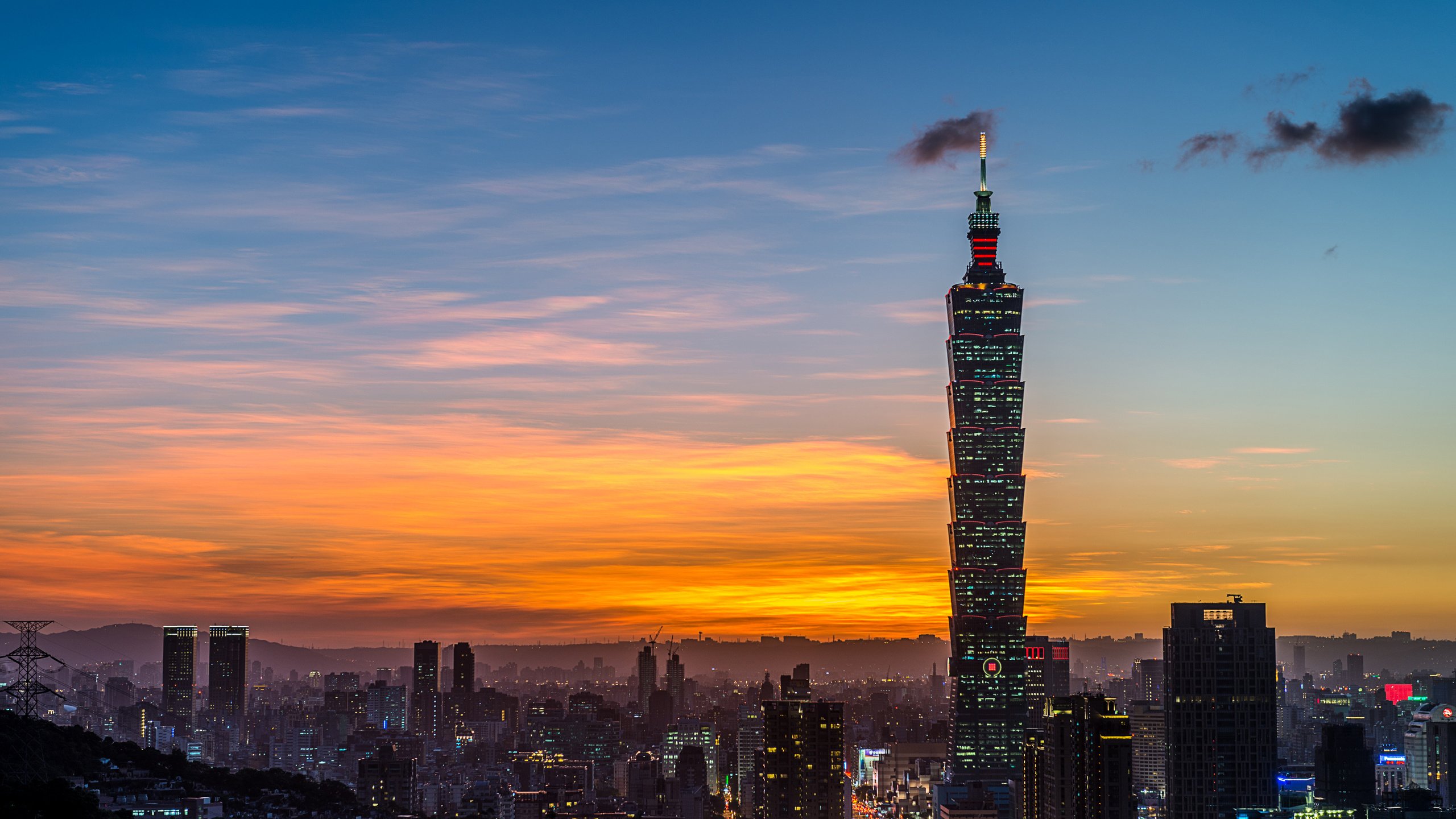 Обои башня, тайбэй, тайвань, китай, tower, taipei, taiwan, china разрешение 3000x2002 Загрузить