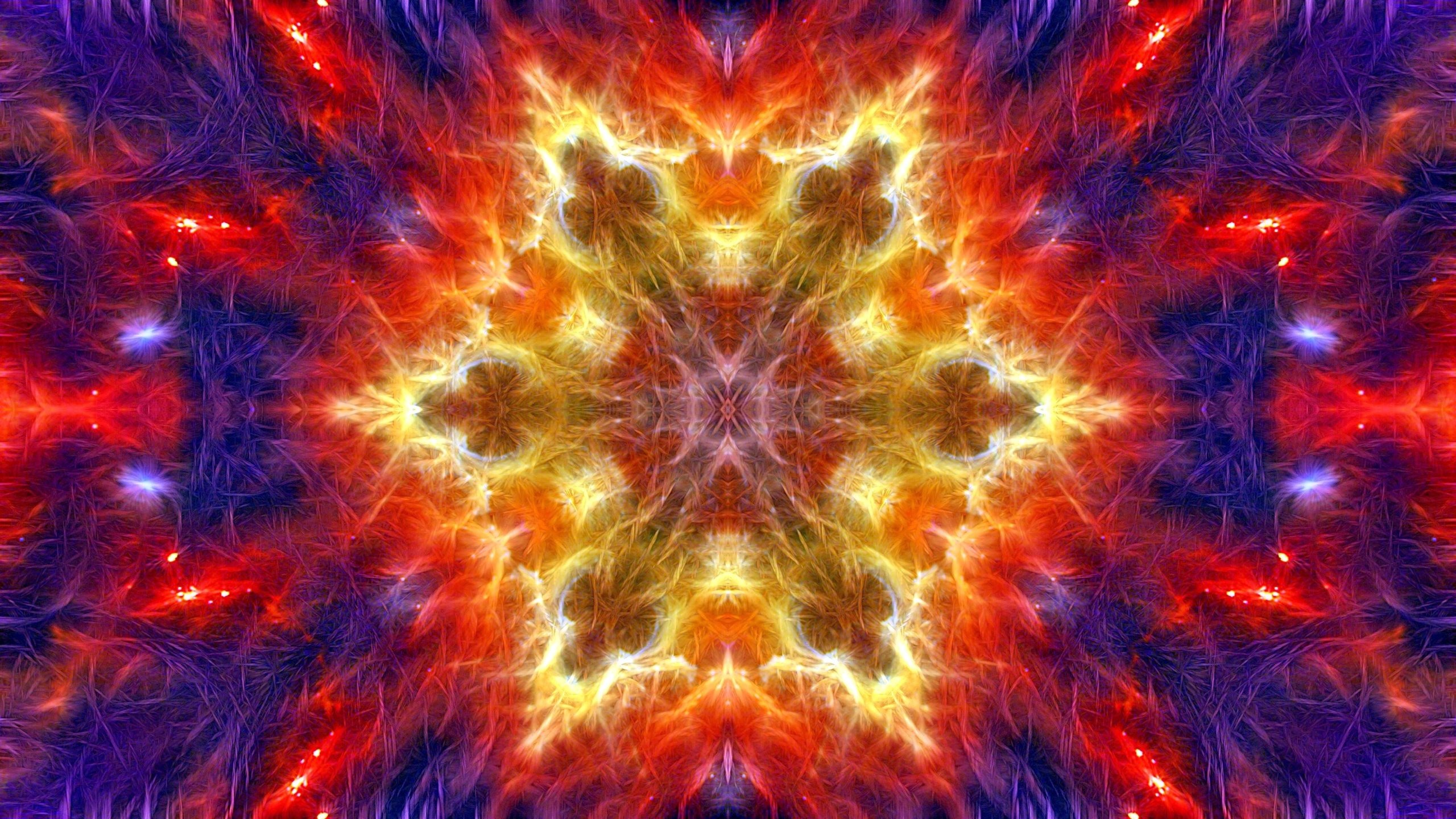 Обои абстракция, узор, цвет, форма, фрактал, калейдоскоп, abstraction, pattern, color, form, fractal, kaleidoscope разрешение 3840x2160 Загрузить