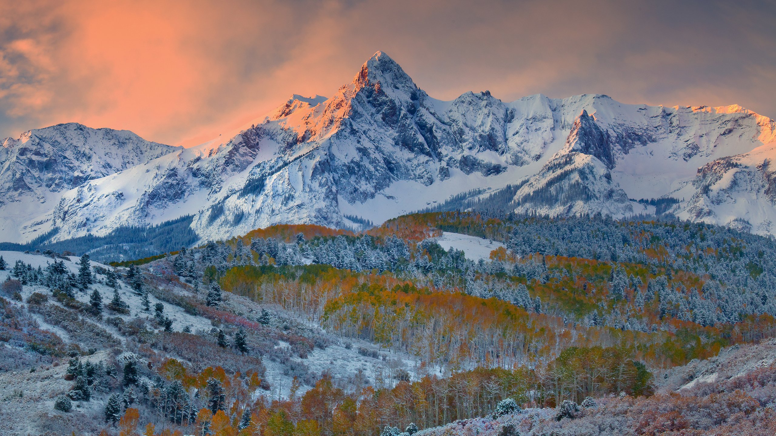 Обои горы, природа, зима, долина, скалистые горы, даллас, штат колорадо, kevin mcneal, mountains, nature, winter, valley, rocky mountains, dallas, colorado разрешение 3000x2000 Загрузить