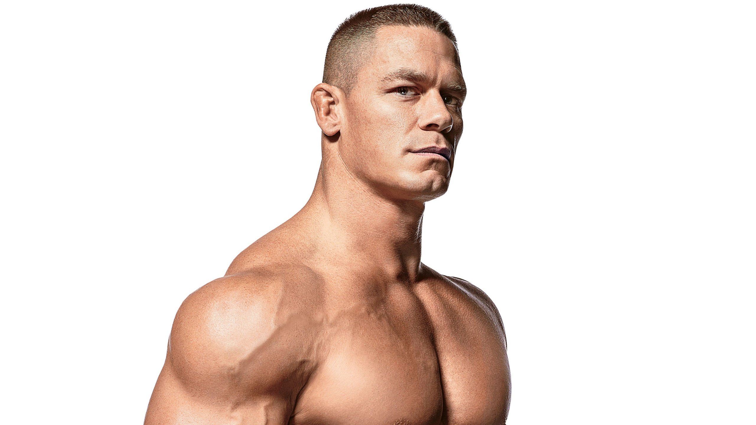 Обои актёр, белый фон, мышцы, бодибилдер, джон сина, рестлер, actor, white background, muscle, bodybuilder, john cena, wrestler разрешение 3840x2160 Загрузить