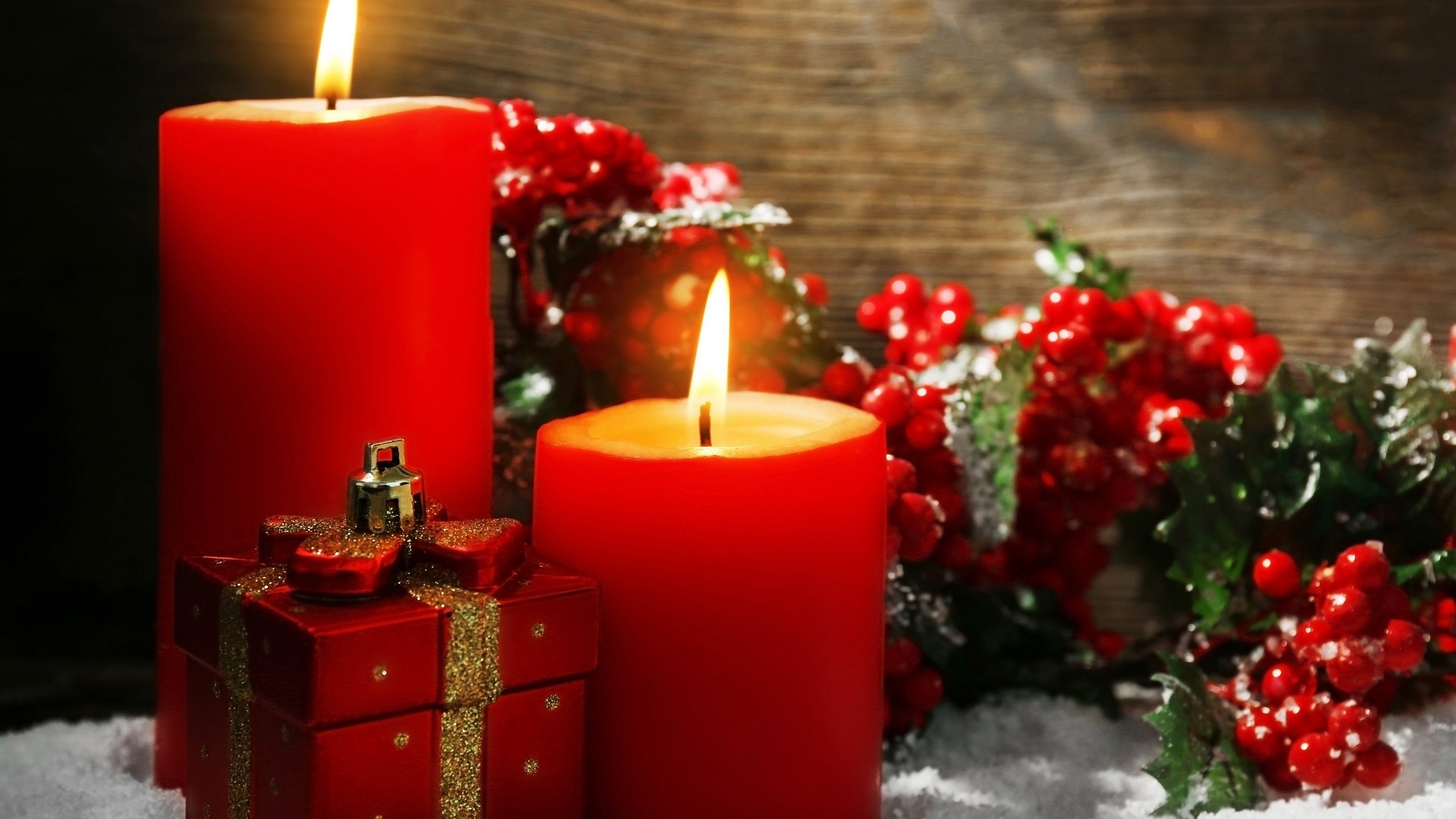 Обои свечи, новый год, рождество, декор, candles, new year, christmas, decor разрешение 2880x1800 Загрузить