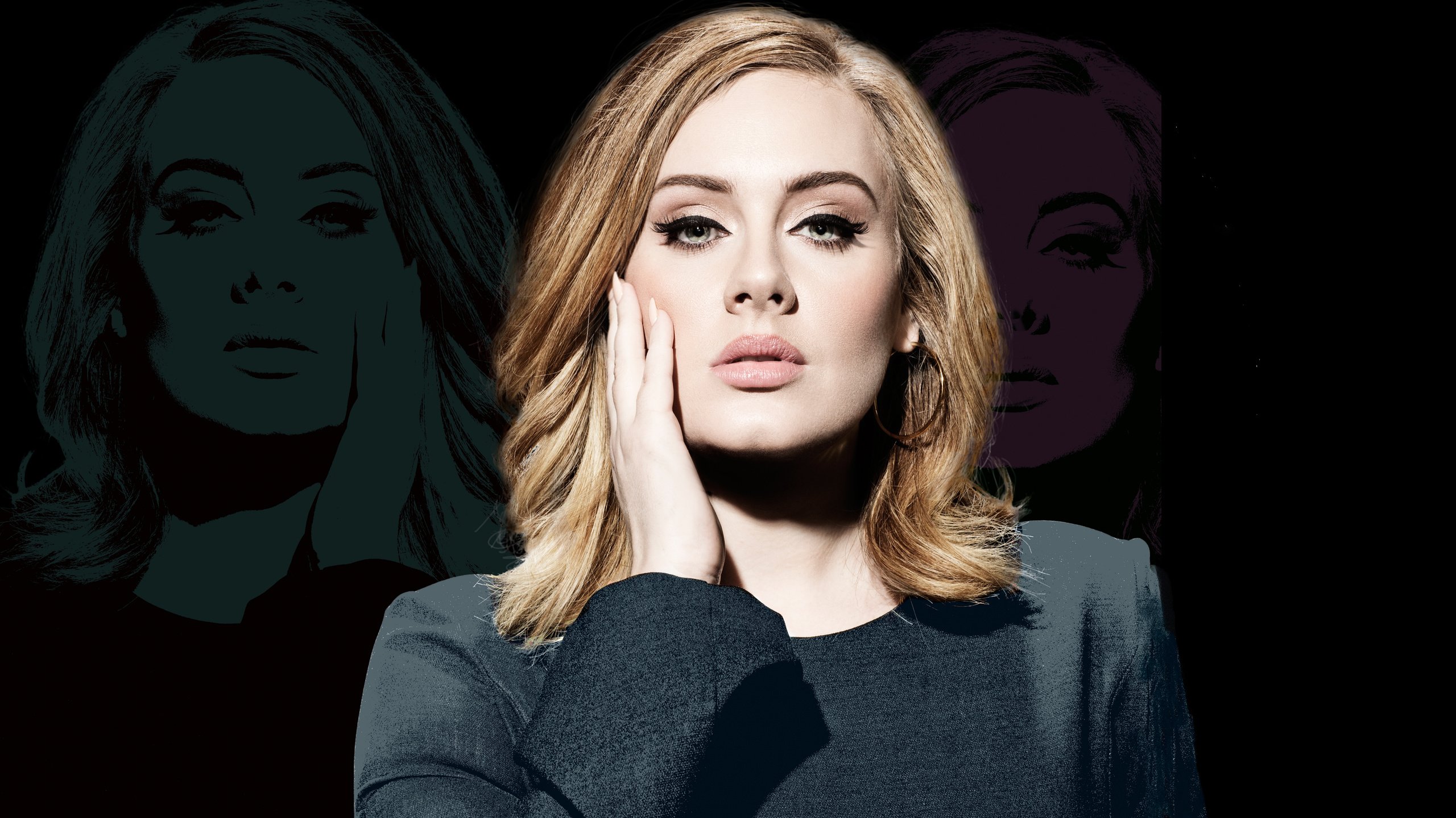 Обои девушка, портрет, взгляд, лицо, певица, adel, адель, girl, portrait, look, face, singer, adele разрешение 5911x3325 Загрузить