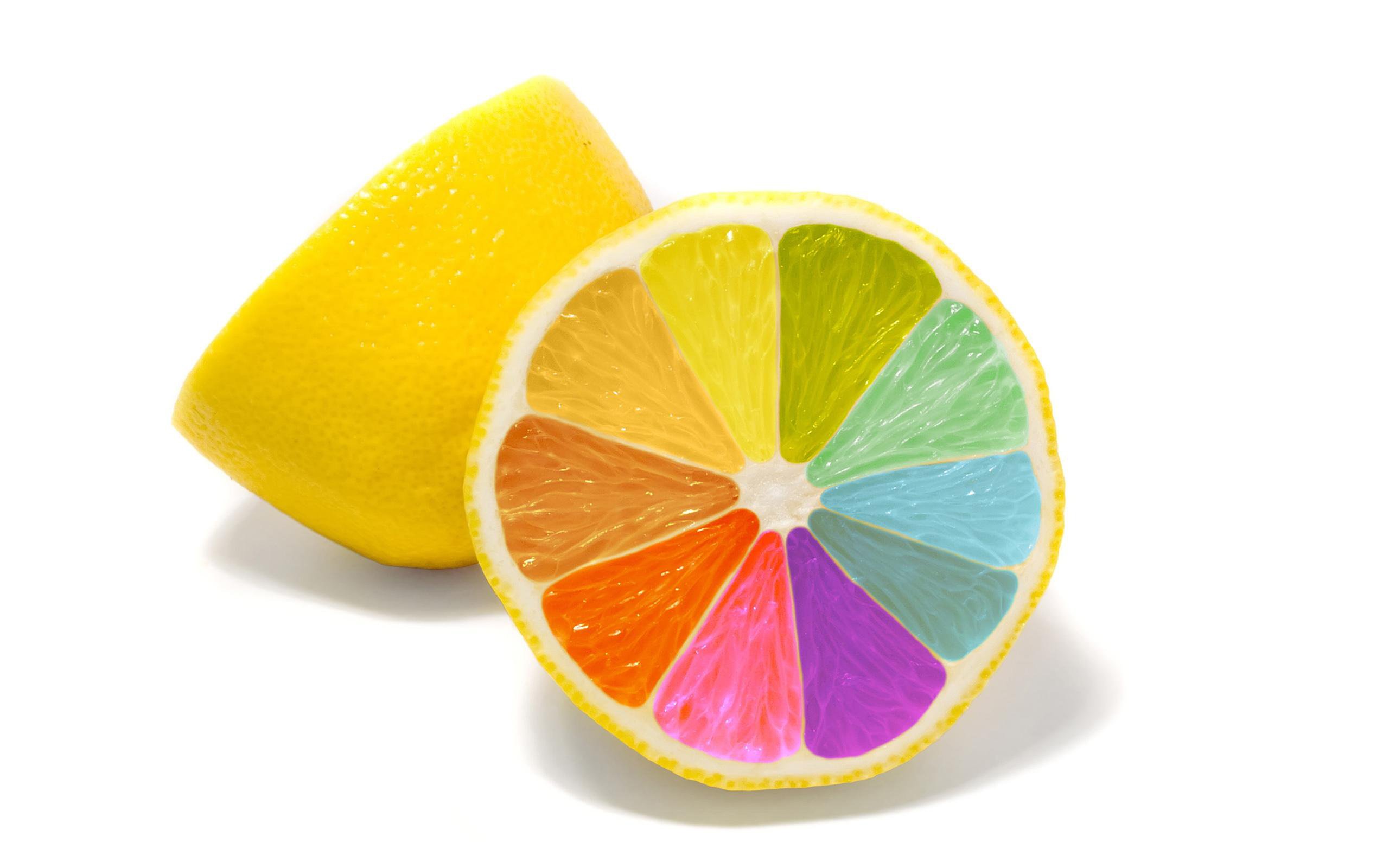 Обои минимализм, лимон, красочные, minimalism, lemon, colorful разрешение 2560x1920 Загрузить