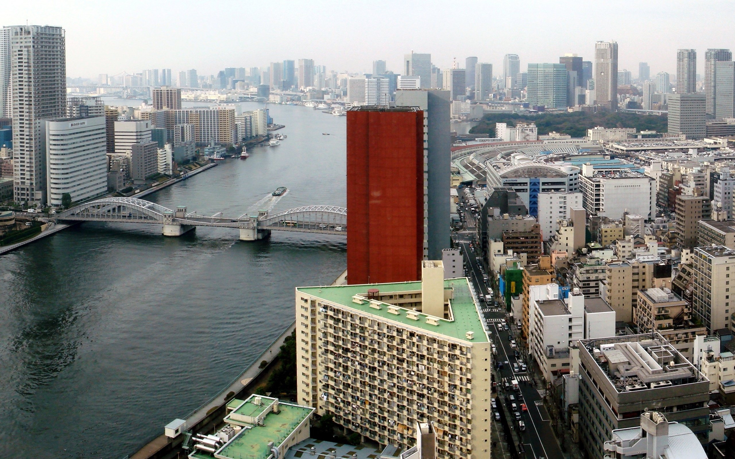 Обои мост, япония, токио, bridge, japan, tokyo разрешение 4143x2103 Загрузить