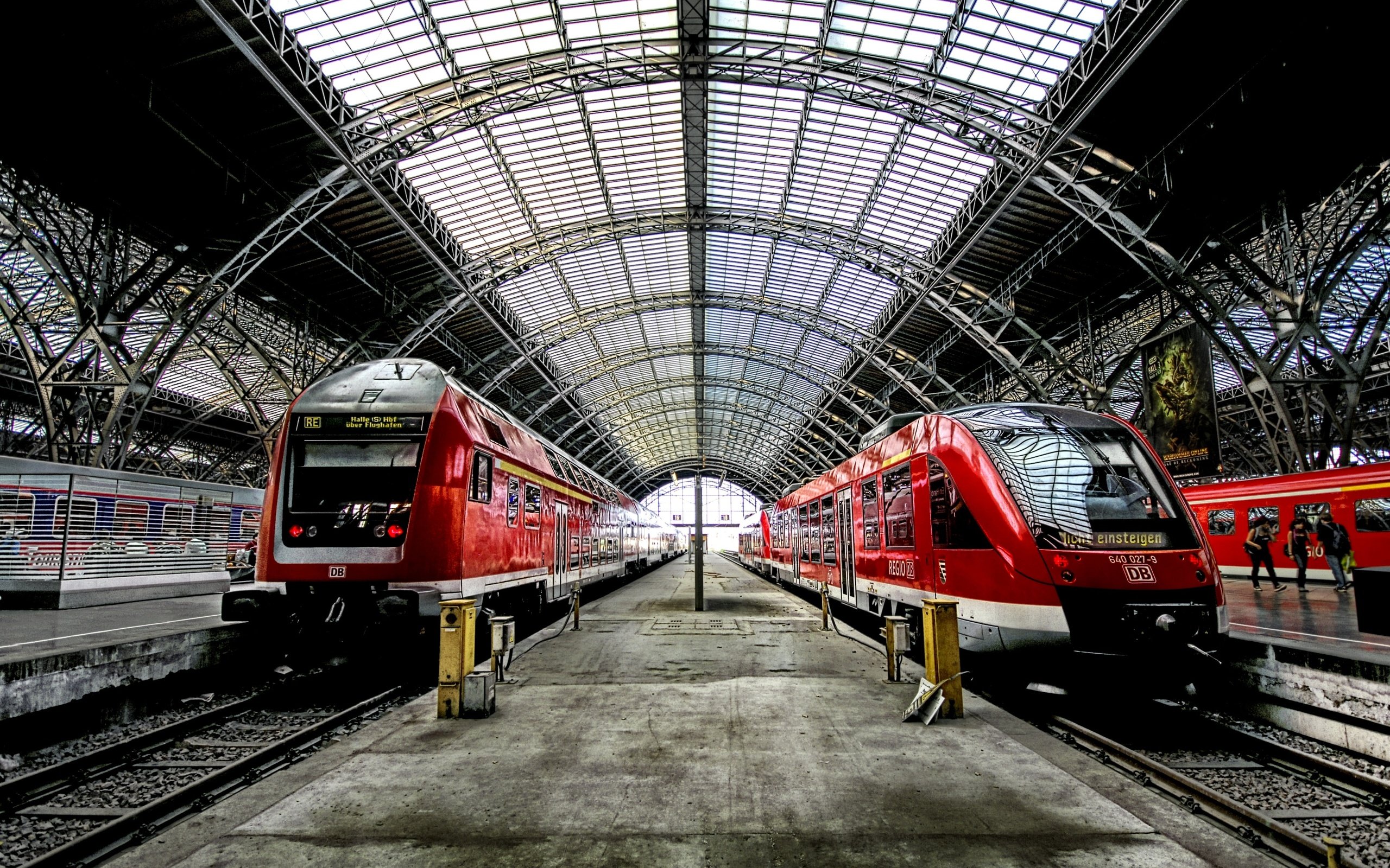 Обои станция, поезда, вокзал, station, trains разрешение 3670x2739 Загрузить