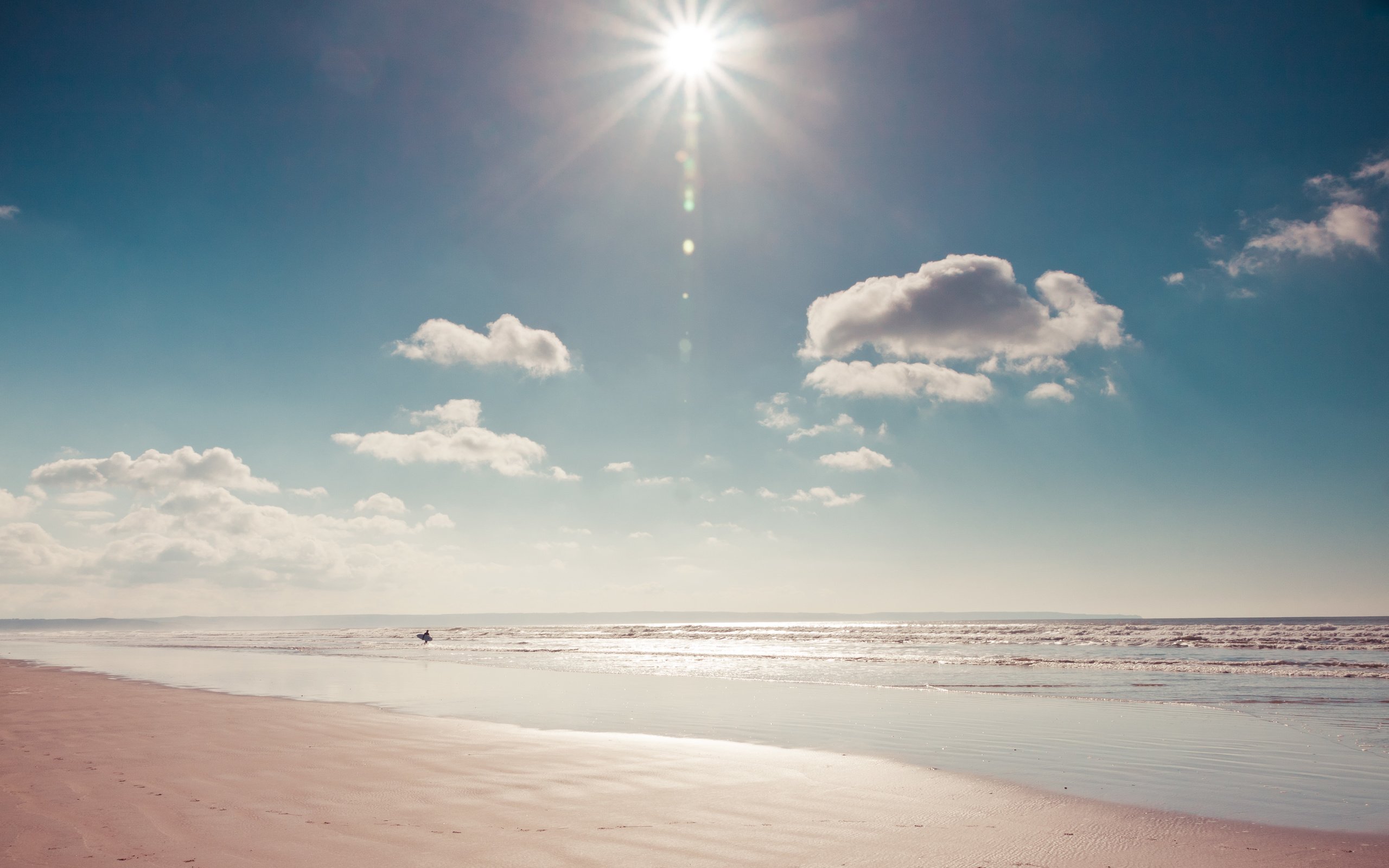 Обои солнце, пляж, the sun, beach разрешение 4800x3200 Загрузить