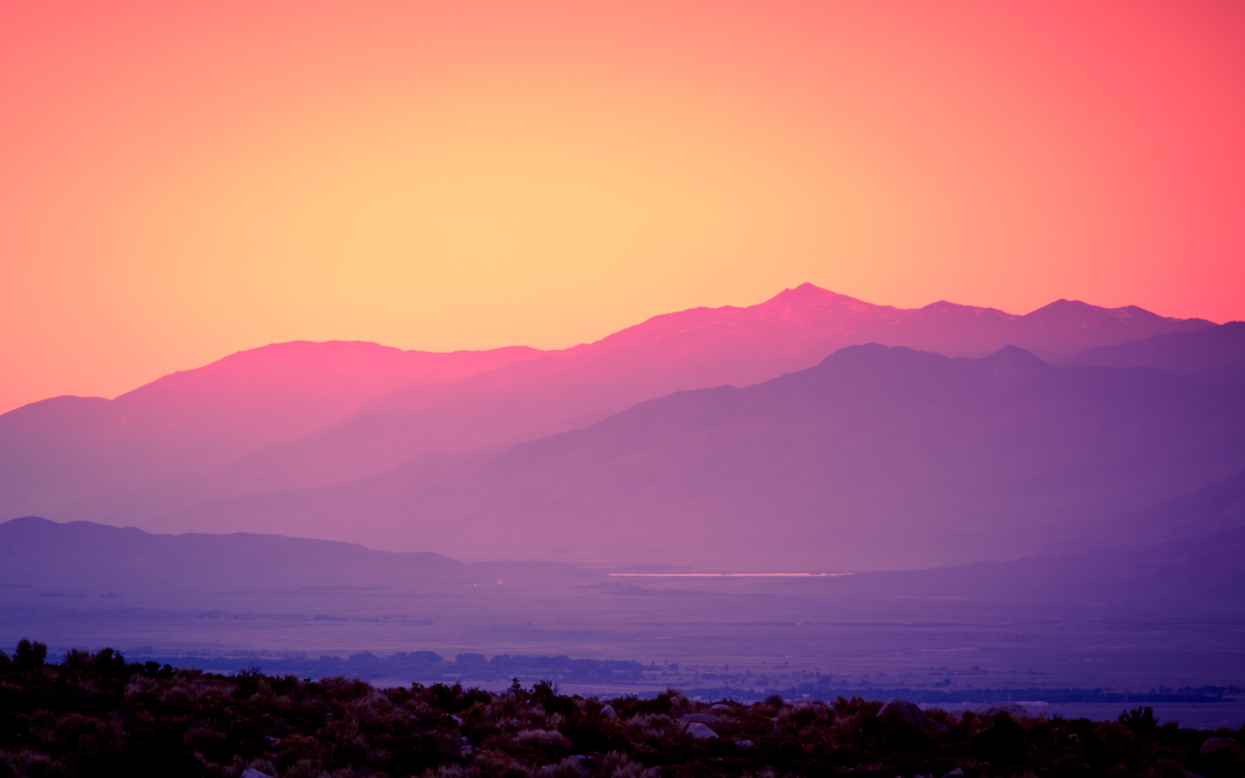 Обои горы, закат, mountains, sunset разрешение 5276x3517 Загрузить