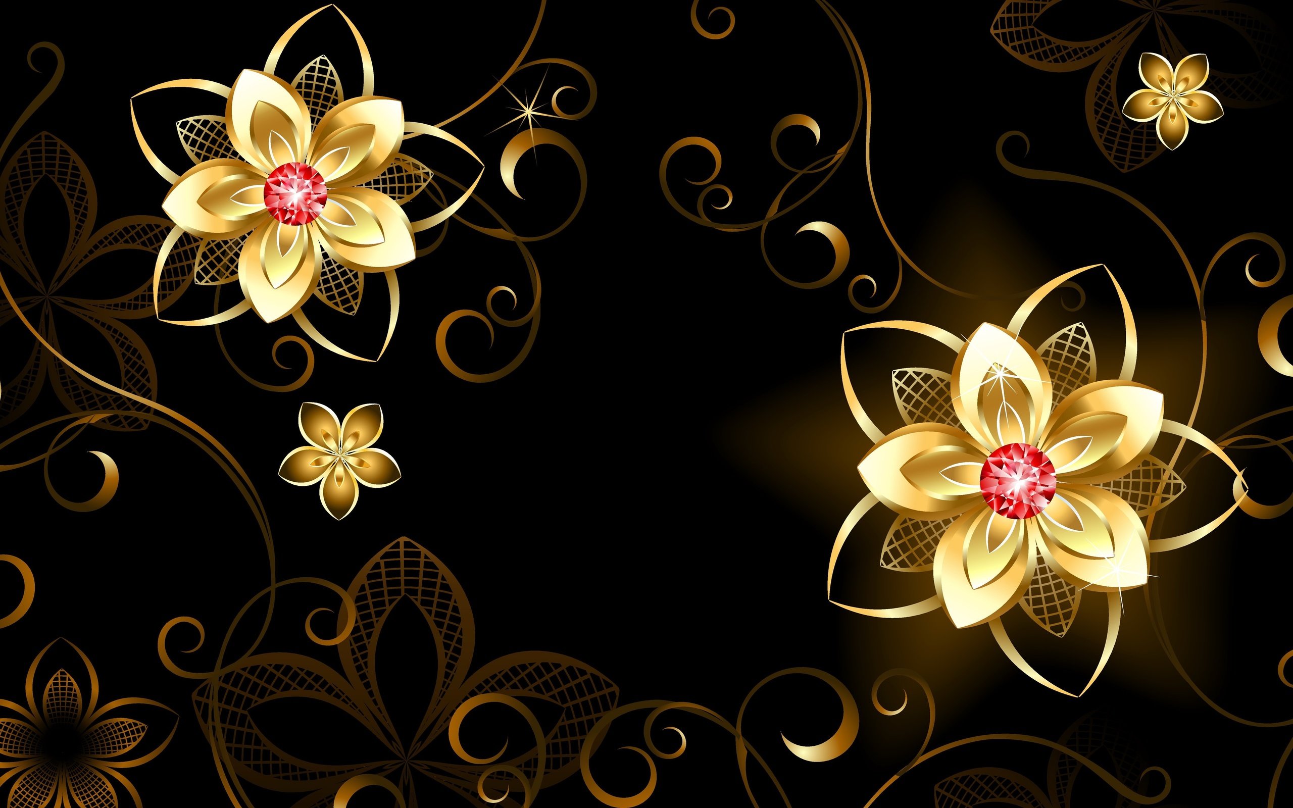 Обои цветы, фон, узор, flowers, background, pattern разрешение 6891x4119 Загрузить