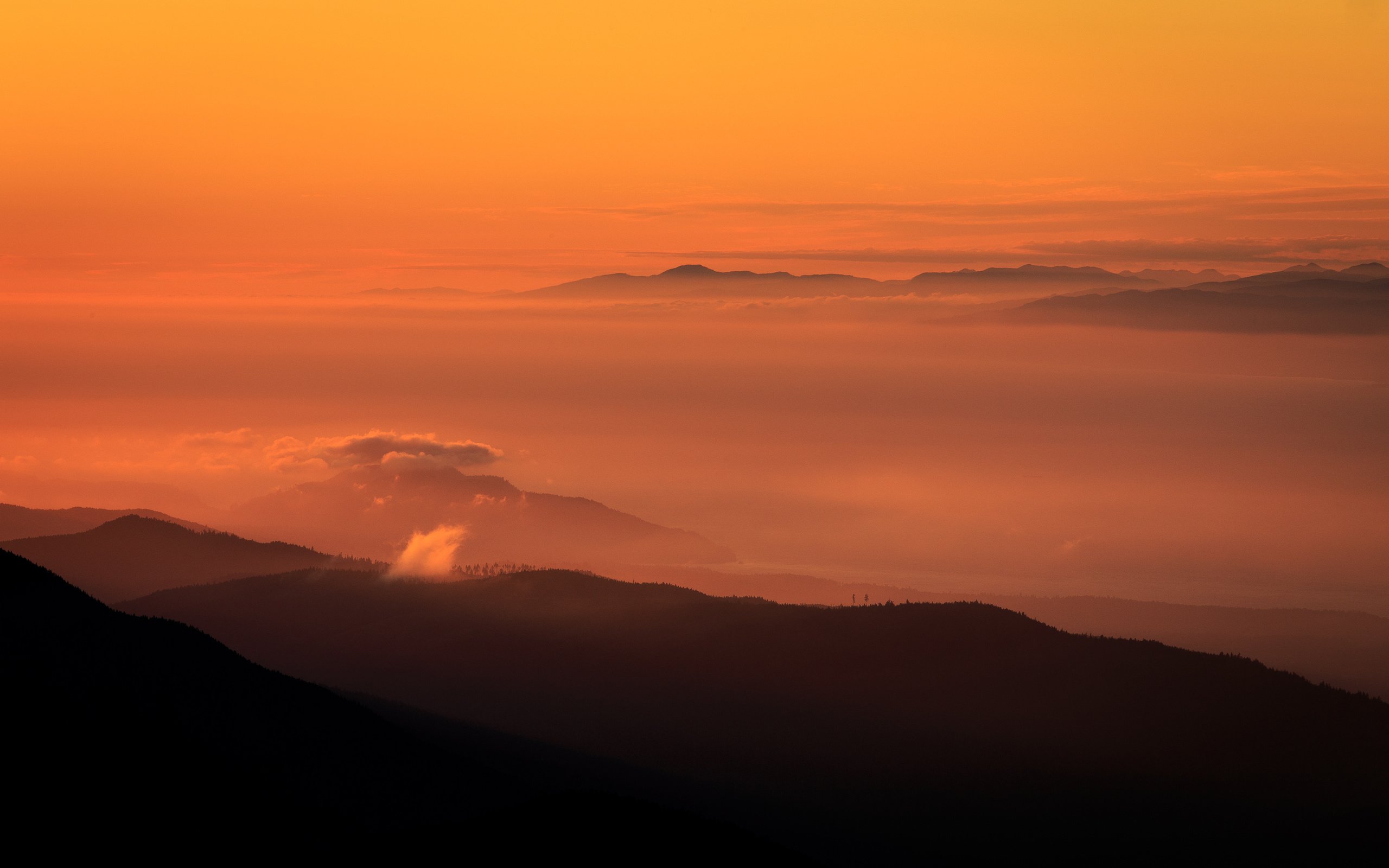 Обои горы, природа, рассвет, панорама, вашингтон, blue mountain, olympic national forest, mountains, nature, dawn, panorama, washington разрешение 3360x2100 Загрузить