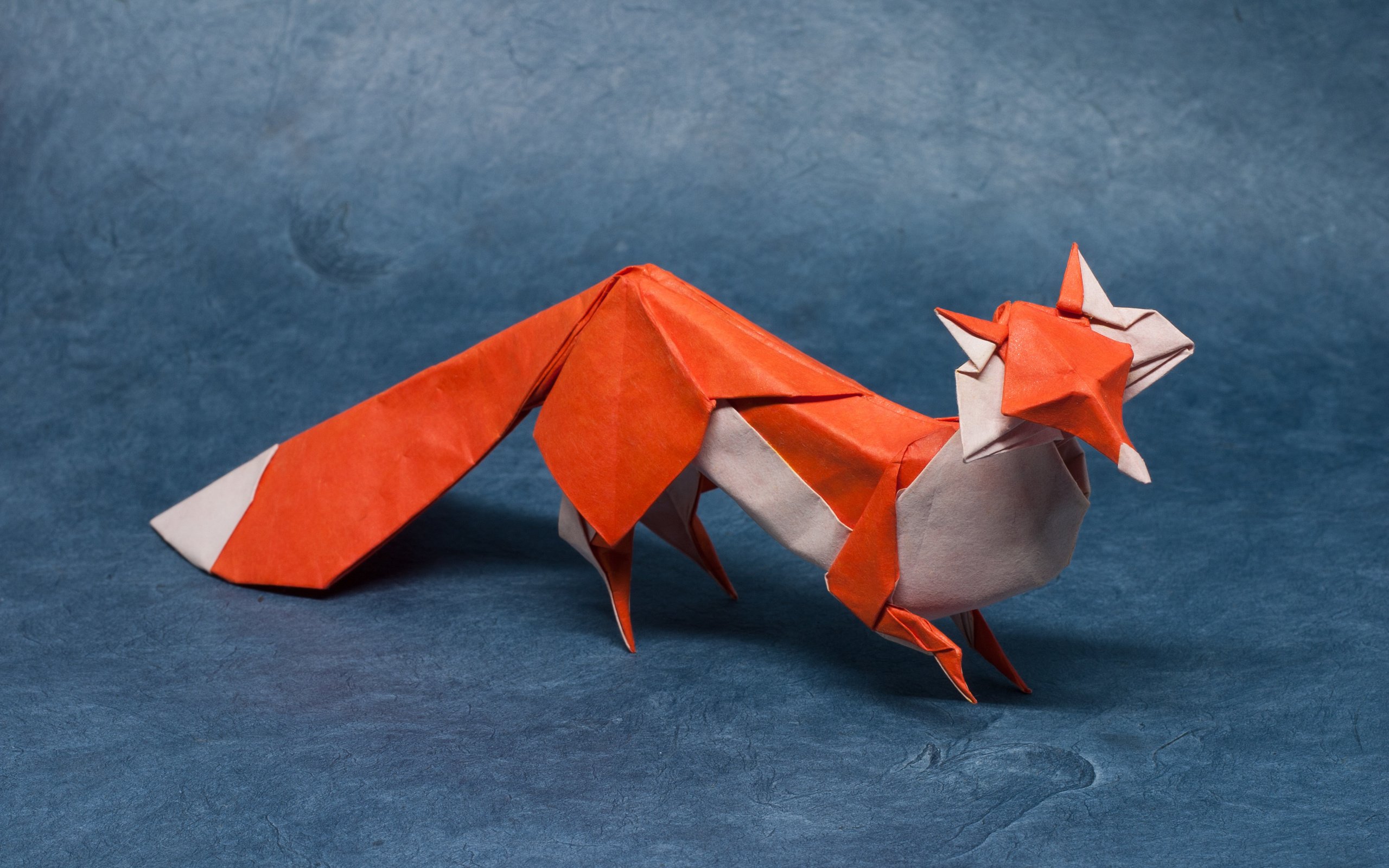 Обои бумага, лиса, хищник, оригами, лисица, paper, fox, predator, origami разрешение 3072x2048 Загрузить