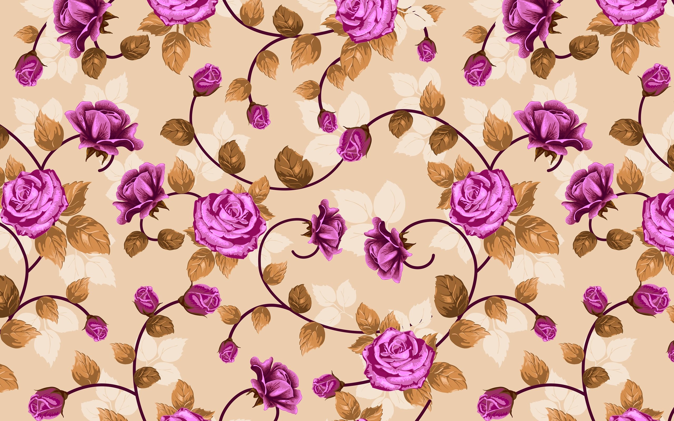 Обои цветы, обои, узор, розы, переплетение, flowers, wallpaper, pattern, roses, weave разрешение 3000x2000 Загрузить