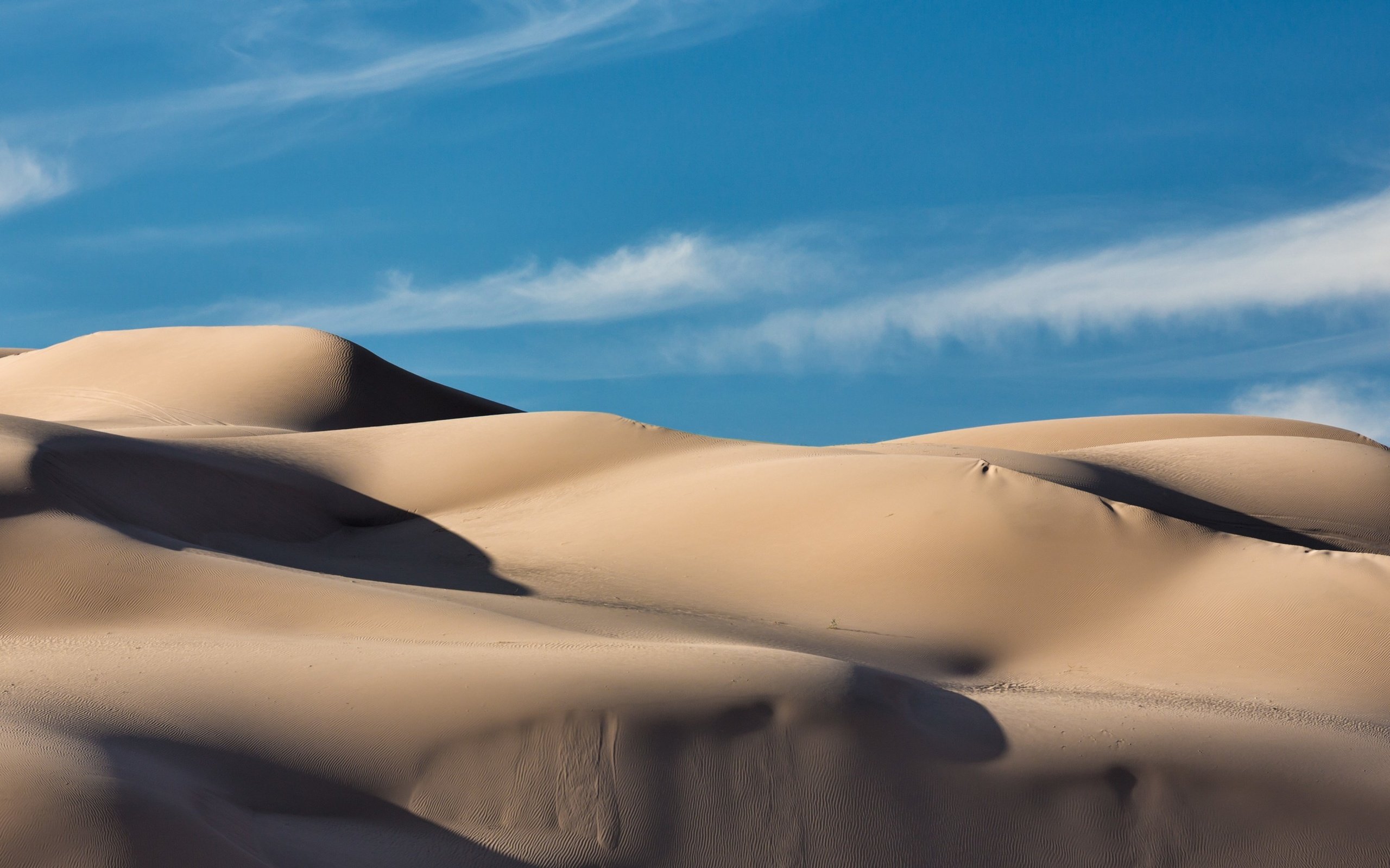 Обои пейзаж, песок, пустыня, дюны, landscape, sand, desert, dunes разрешение 2880x1800 Загрузить