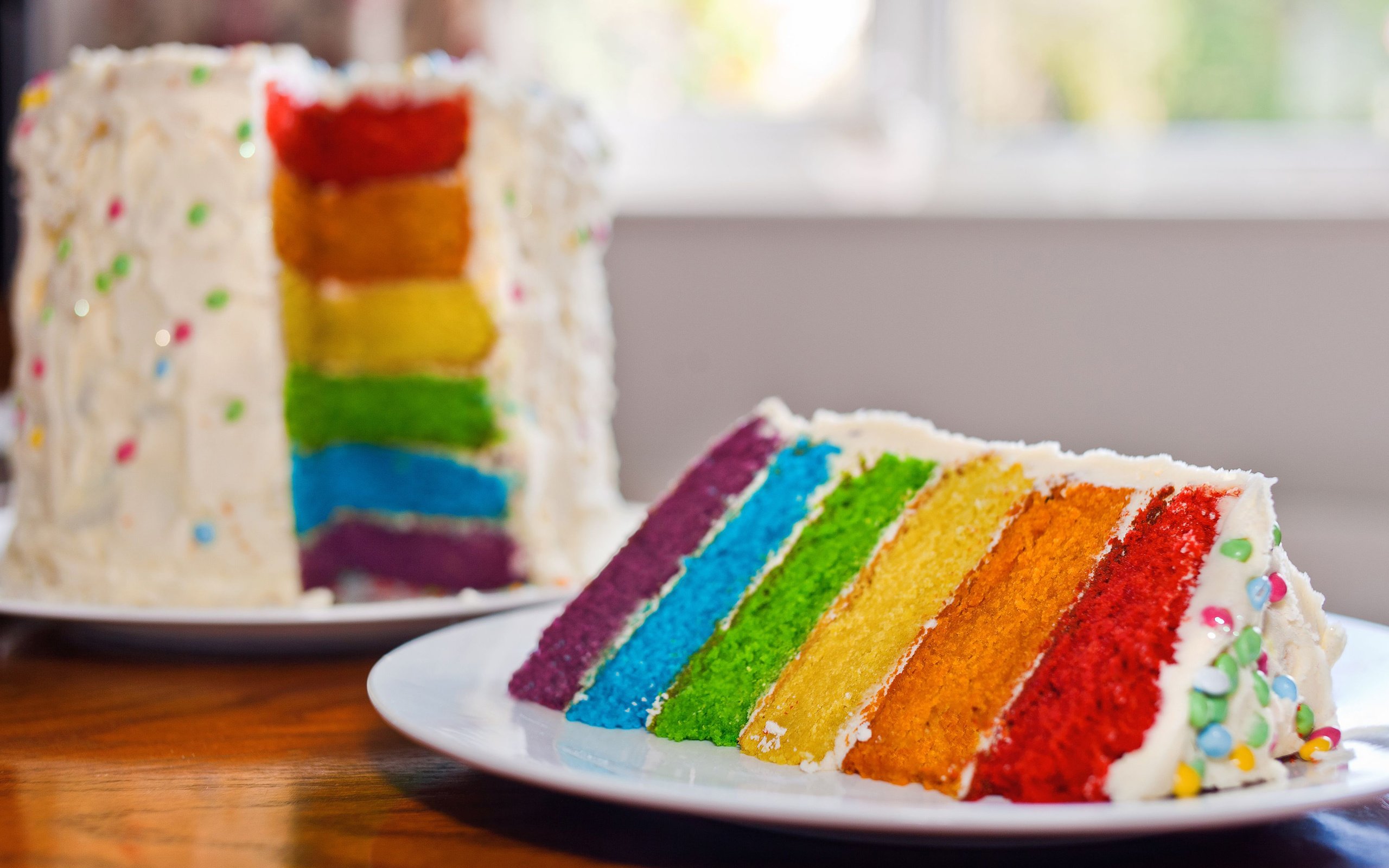 Обои разноцветные, торт, десерт, пирог, слои, крем, colorful, cake, dessert, pie, layers, cream разрешение 3840x2400 Загрузить