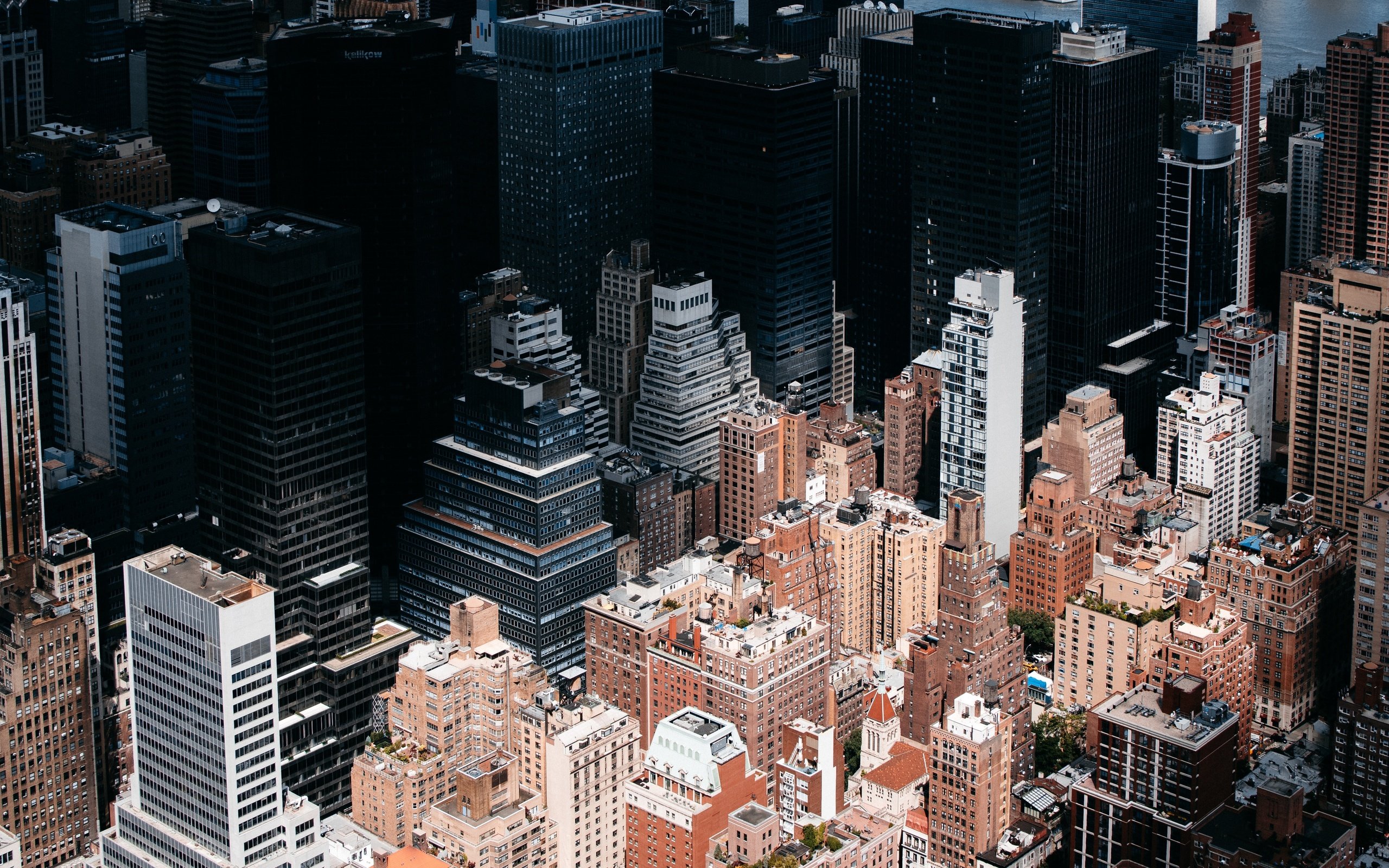 Обои вид сверху, небоскребы, сша, нью-йорк, здания, the view from the top, skyscrapers, usa, new york, building разрешение 5850x3503 Загрузить