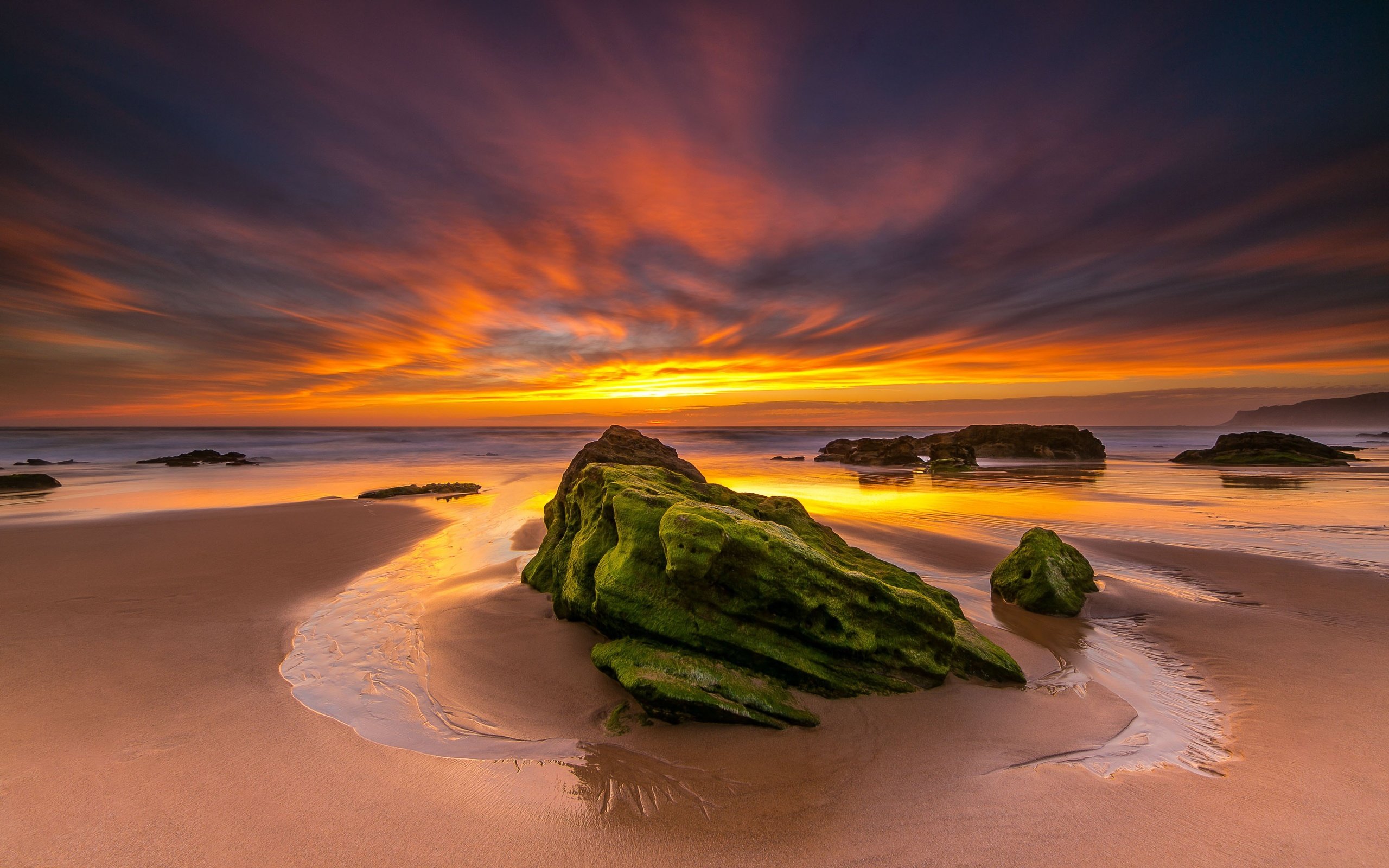 Обои камни, закат, море, песок, побережье, португалия, лиссабон, guincho, stones, sunset, sea, sand, coast, portugal, lisbon разрешение 3960x2475 Загрузить