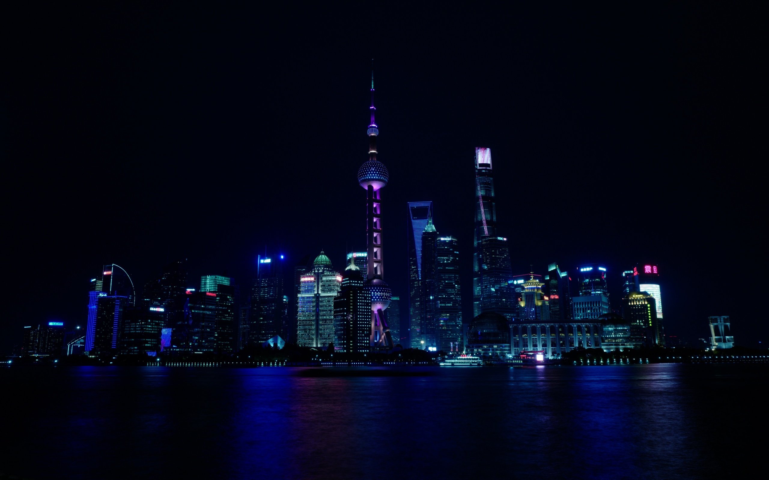 Шанхай ночью