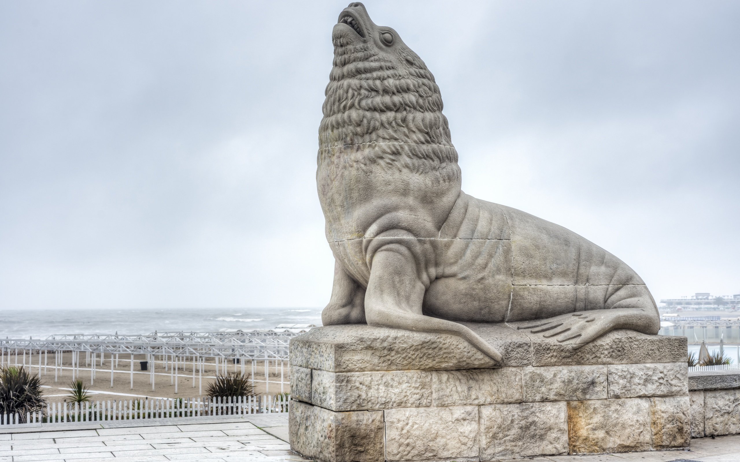 Обои статуя, аргентина, морской лев, буэнос-айрес, mar del plata, statue, argentina, sea lion, buenos aires разрешение 7342x4900 Загрузить