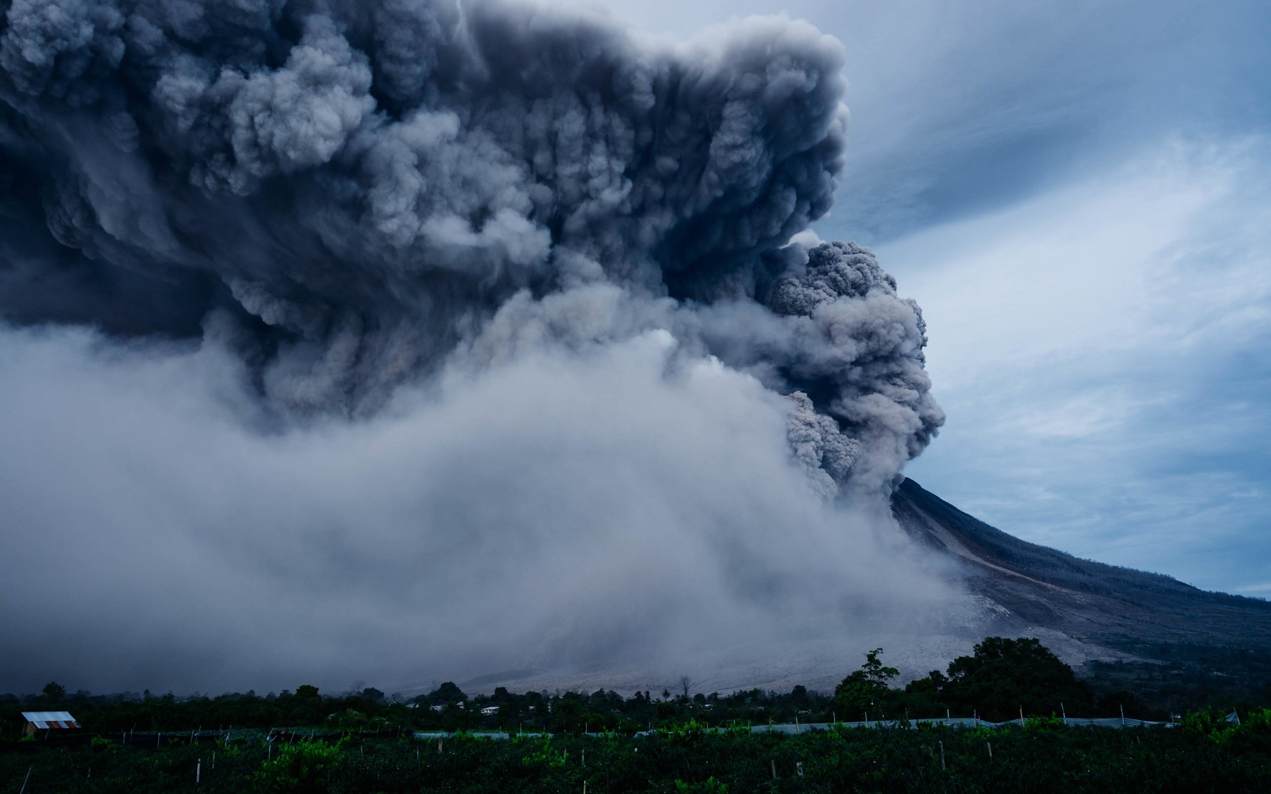 Обои извержение, вулкан, взрыв, the eruption, the volcano, the explosion разрешение 5818x3879 Загрузить