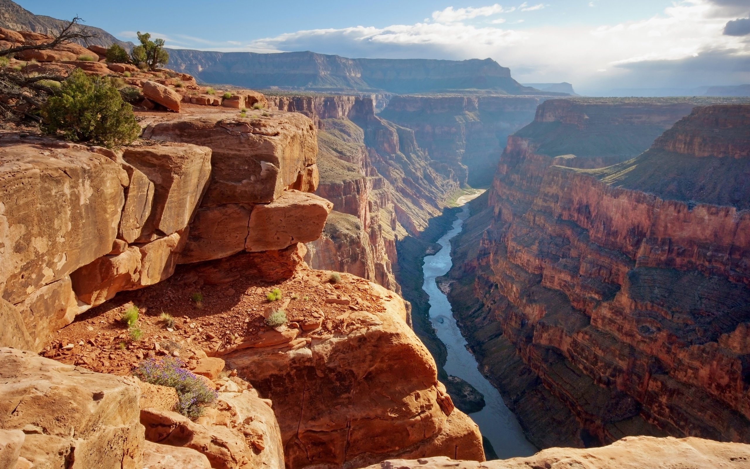 Обои река, скалы, солнце, сша, долина, гранд-каньон, river, rocks, the sun, usa, valley, the grand canyon разрешение 2880x1800 Загрузить