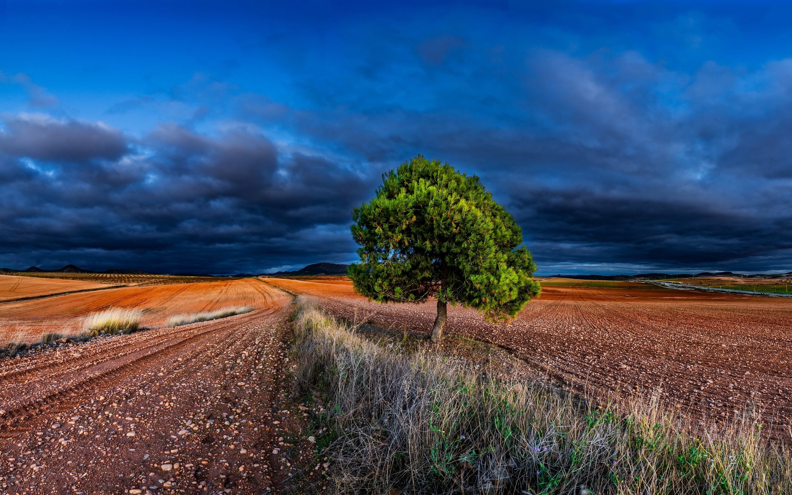 Обои небо, дорога, природа, the sky, road, nature разрешение 3840x2160 Загрузить