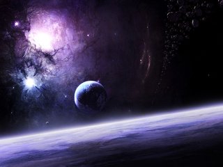 Обои звезды, планета, warping, звезд, stars, planet разрешение 1920x1200 Загрузить