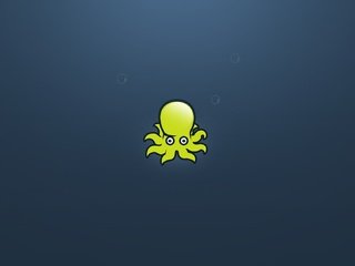Обои осьминог, пузырьки, octopus, bubbles разрешение 1920x1080 Загрузить