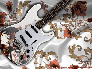 Обои гитара, электрогитара, xxxholic, ichihara yuuko, stratocaster, guitar, electric guitar разрешение 2560x1600 Загрузить