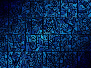 Обои синий, узор, мозаика, десктоп, челюсти, плоский, blue, pattern, mosaic, desktop, jaw, flat разрешение 2560x1600 Загрузить