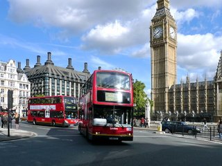 Обои лондон, телефонная будка, автобус, биг бен, автобусы, london, phone booth, bus, big ben, buses разрешение 3674x1953 Загрузить